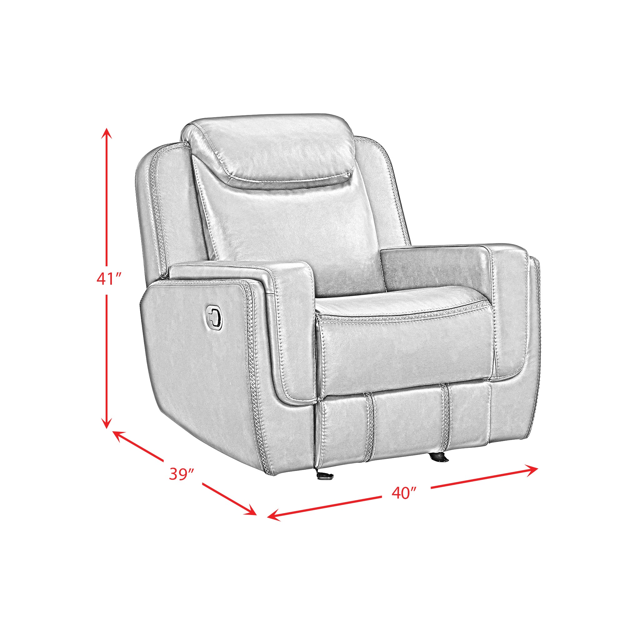 Panther Glider Motion Recliner in Neono Brown
