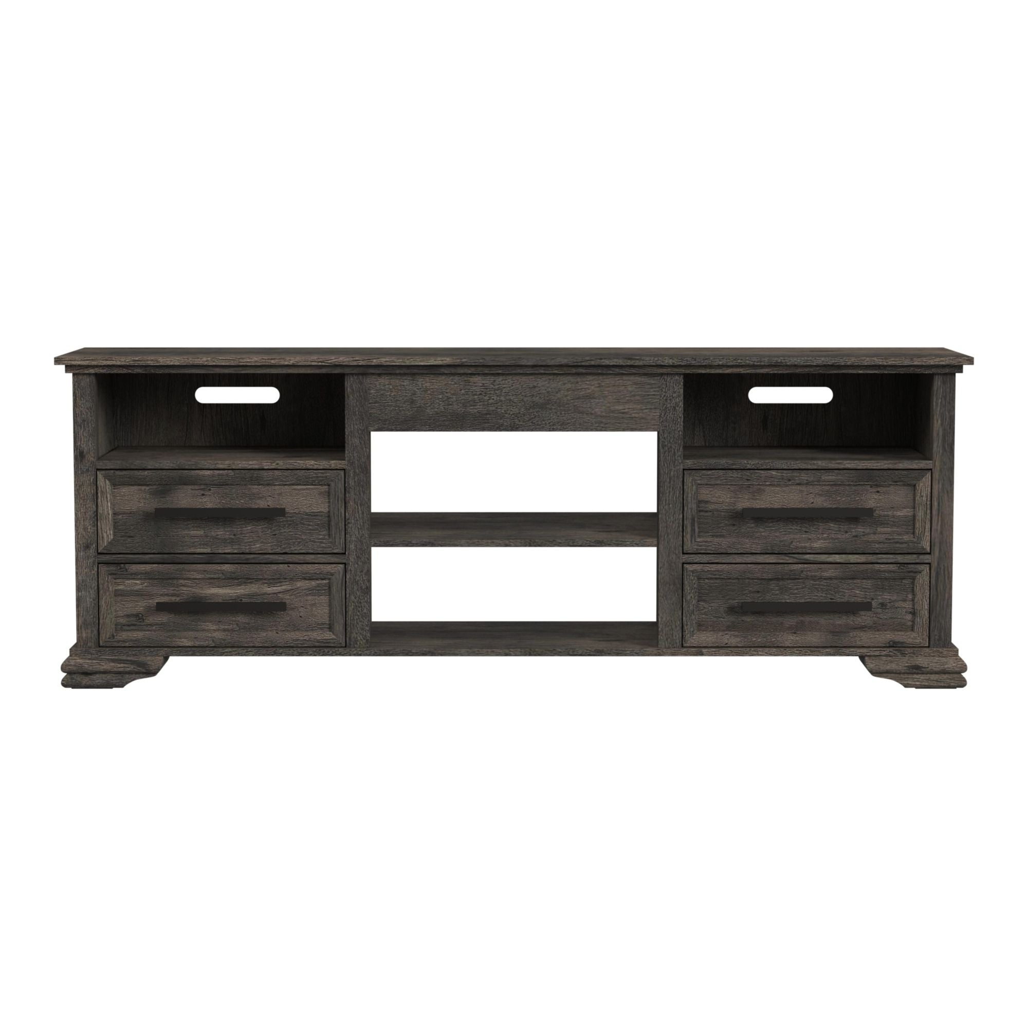 Park Ridge 71'' TV Console without Fireplace Insert in Charcoal