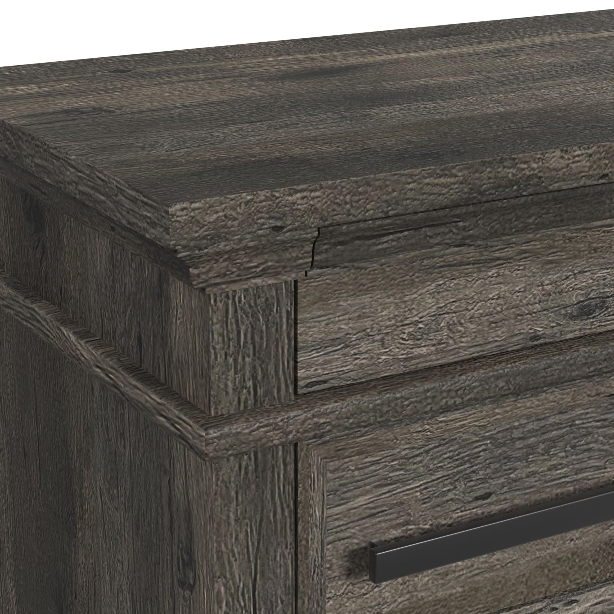 Park Ridge Dresser and Mirror Set in Charcoal