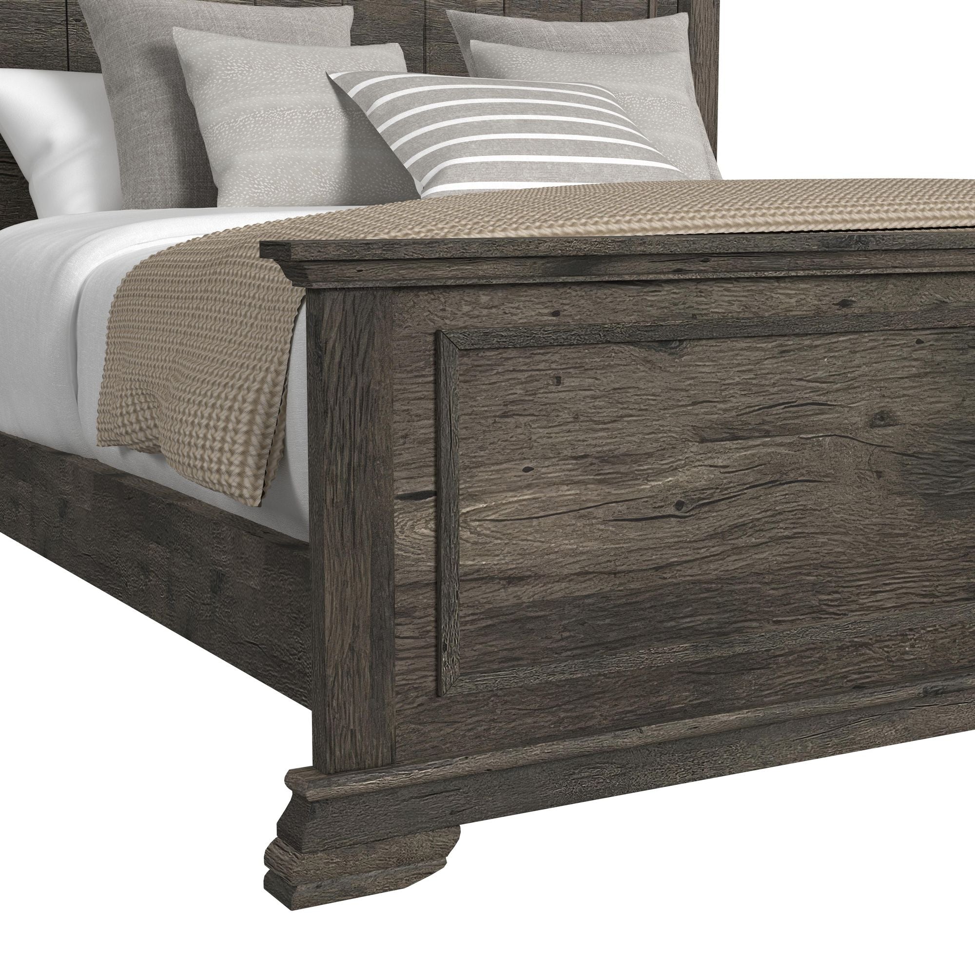 Park Ridge Queen Panel Bed in Charcoal