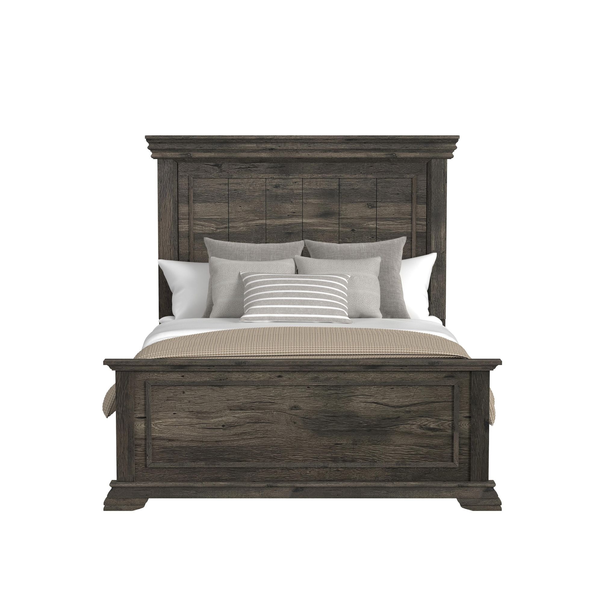 Park Ridge Queen Panel Bed in Charcoal