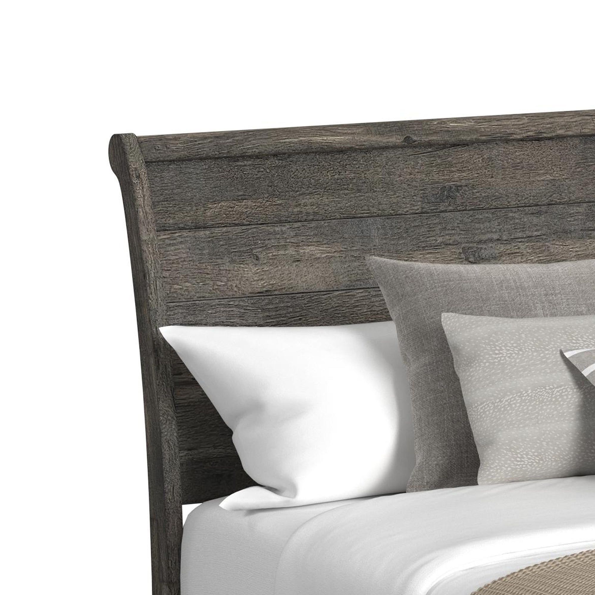 Park Ridge King Sleigh Storage Bed in Charcoal