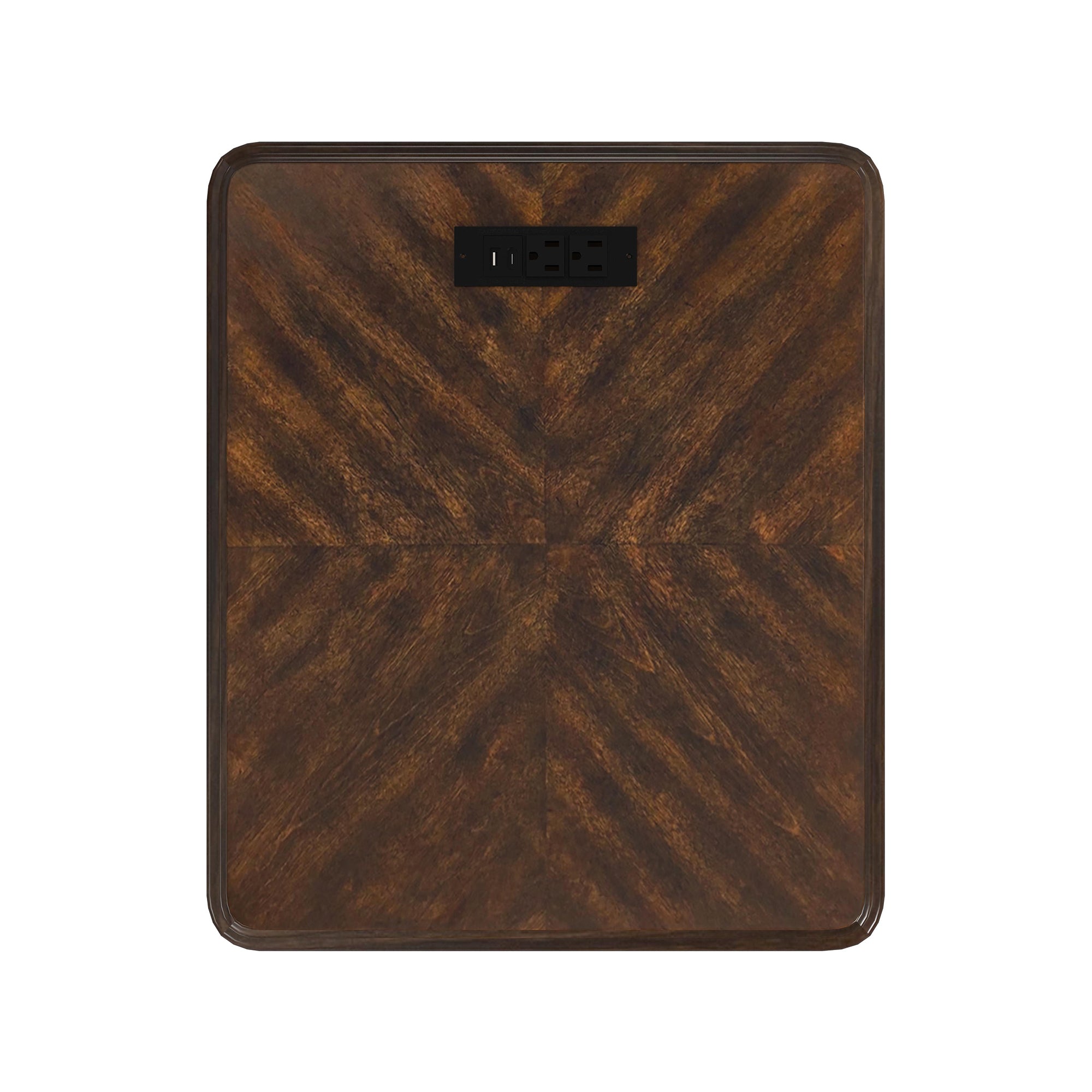 Phillipe 2-Drawer Cabinet with USB in Cherry