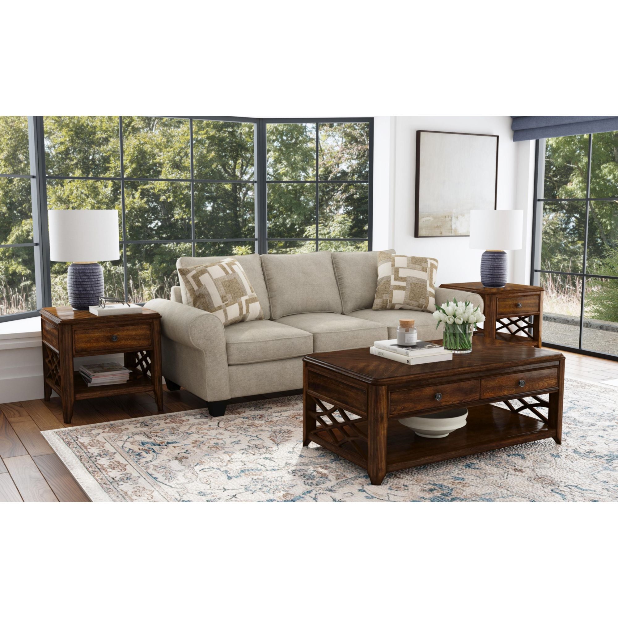 Phillipe End Table in Cherry