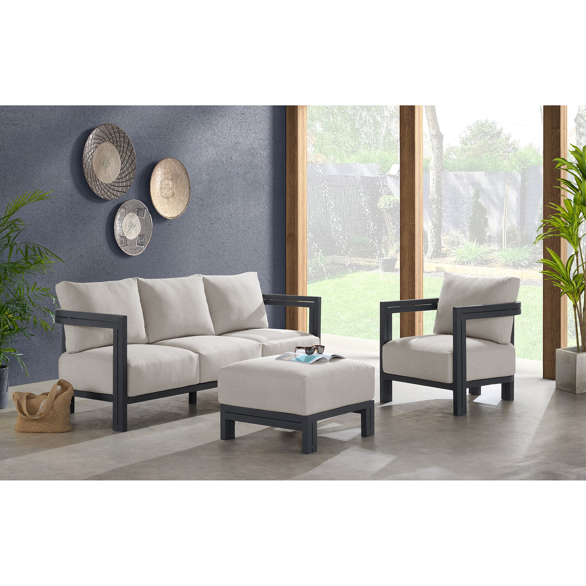 Playa Chair - Dark Grey and Olefin Beige (2 Per Carton) – SKU O-16230-10311-100 | Elements