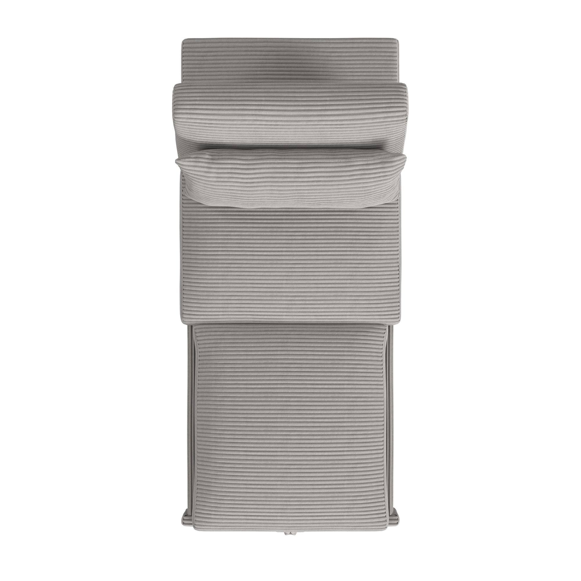 Pluto Chair with kidney pillow, Klik Klak and Pop up in Coronado Grey