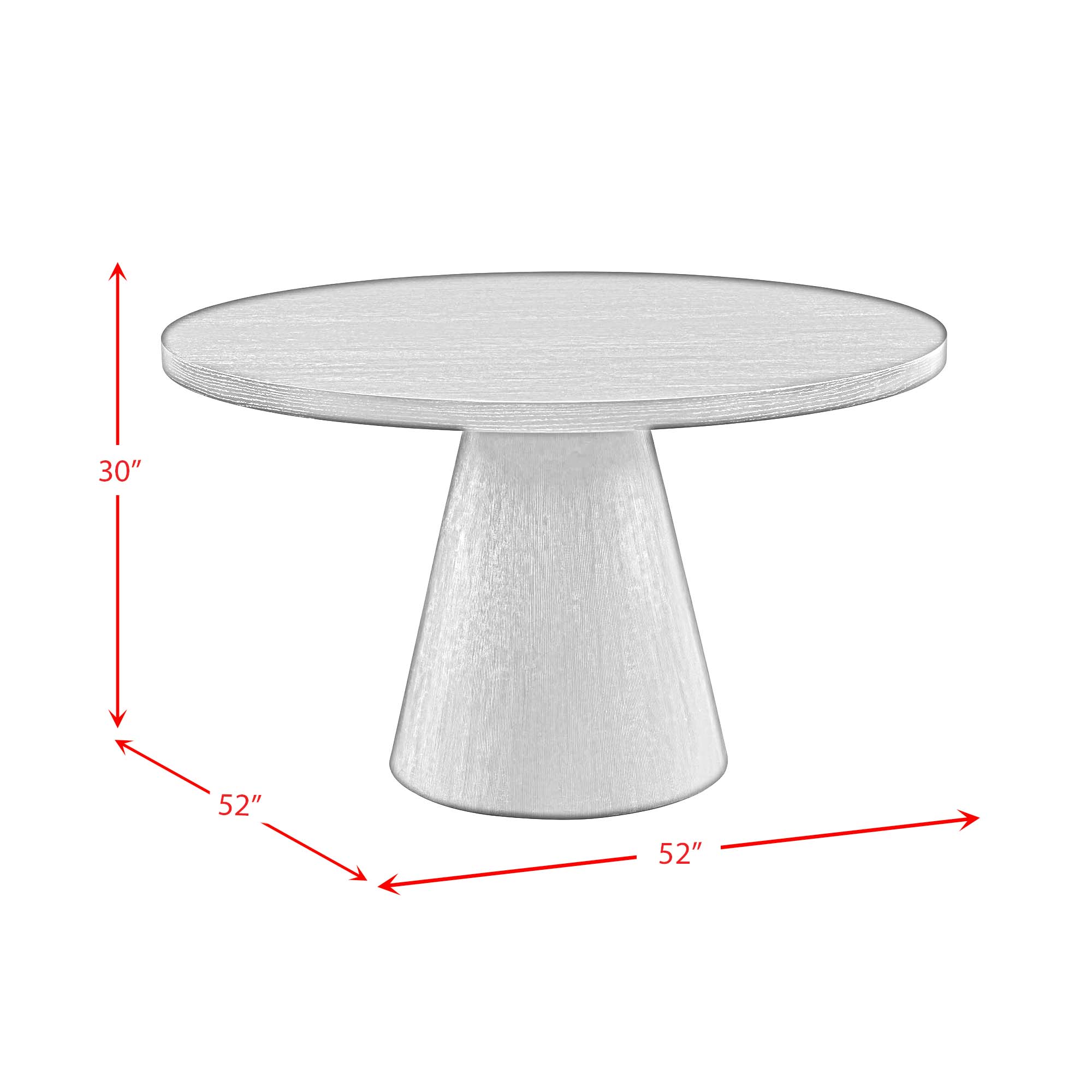 Portland Round Dining Table in Black