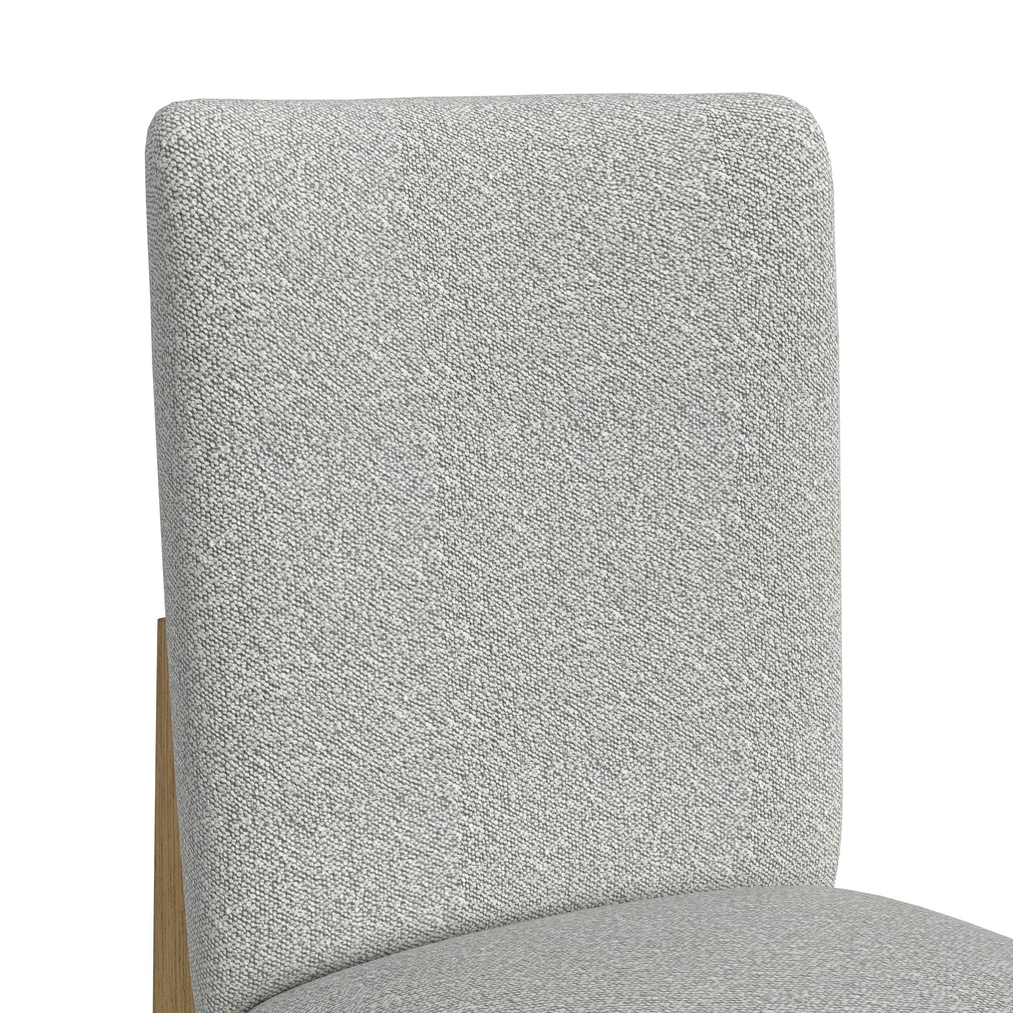 Portland Side Chair with Grey Fabric (PGY1113-4) in Natural (2 Per Carton)
