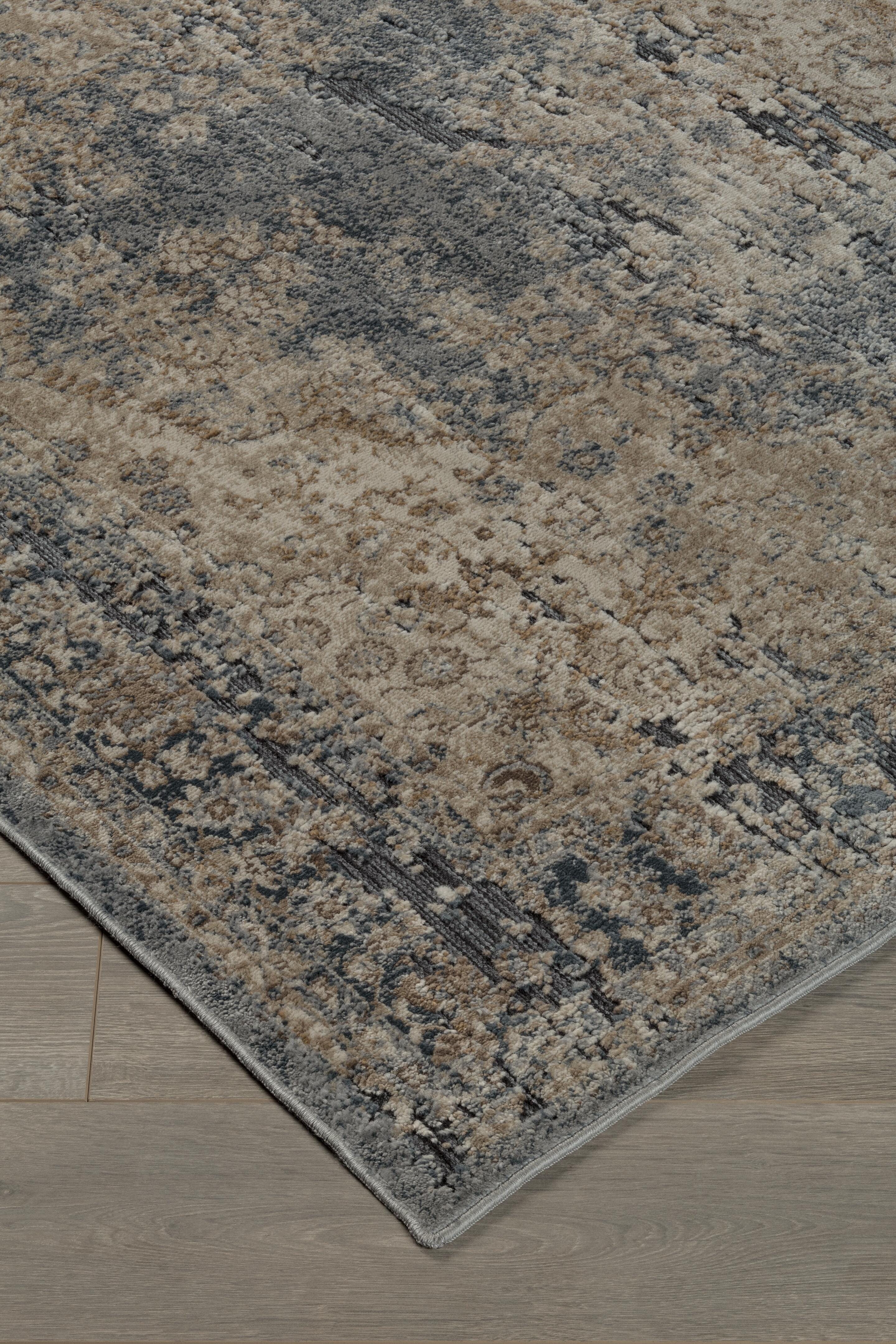 Dar Furniture - Ashley Furniture - South 8' x 10' Rug - 8' x 10' Rug / Blue/Beige - R402721