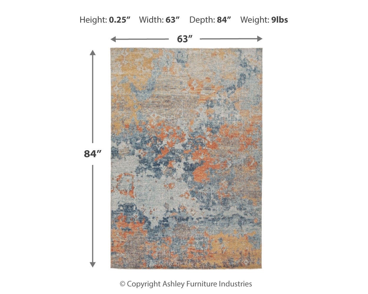 Wraylen 5'3" x 7' Rug