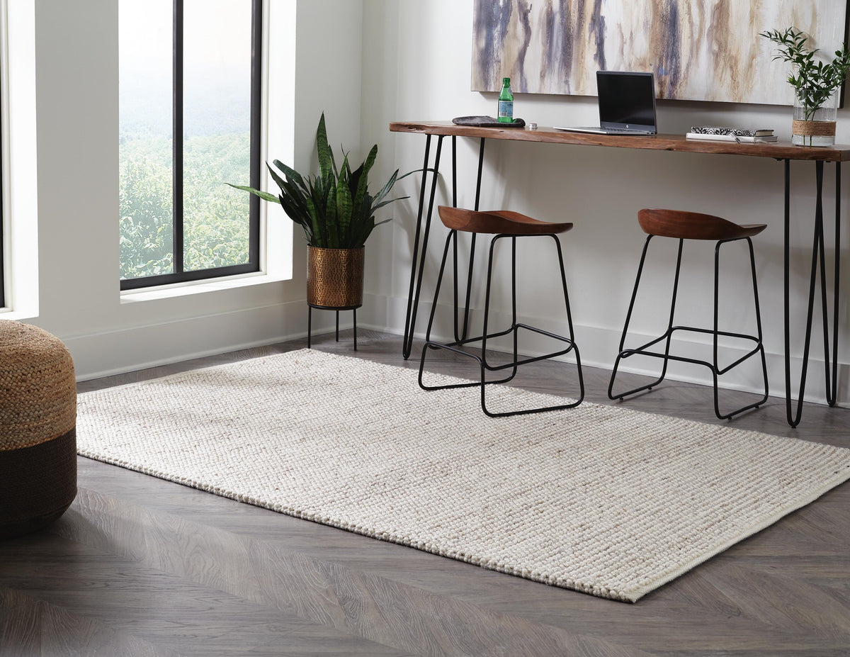 Dar Furniture - Ashley Furniture - Jossick 7'8" x 10' Rug - 7'8" x 10' Rug / Cream/Taupe - R405101
