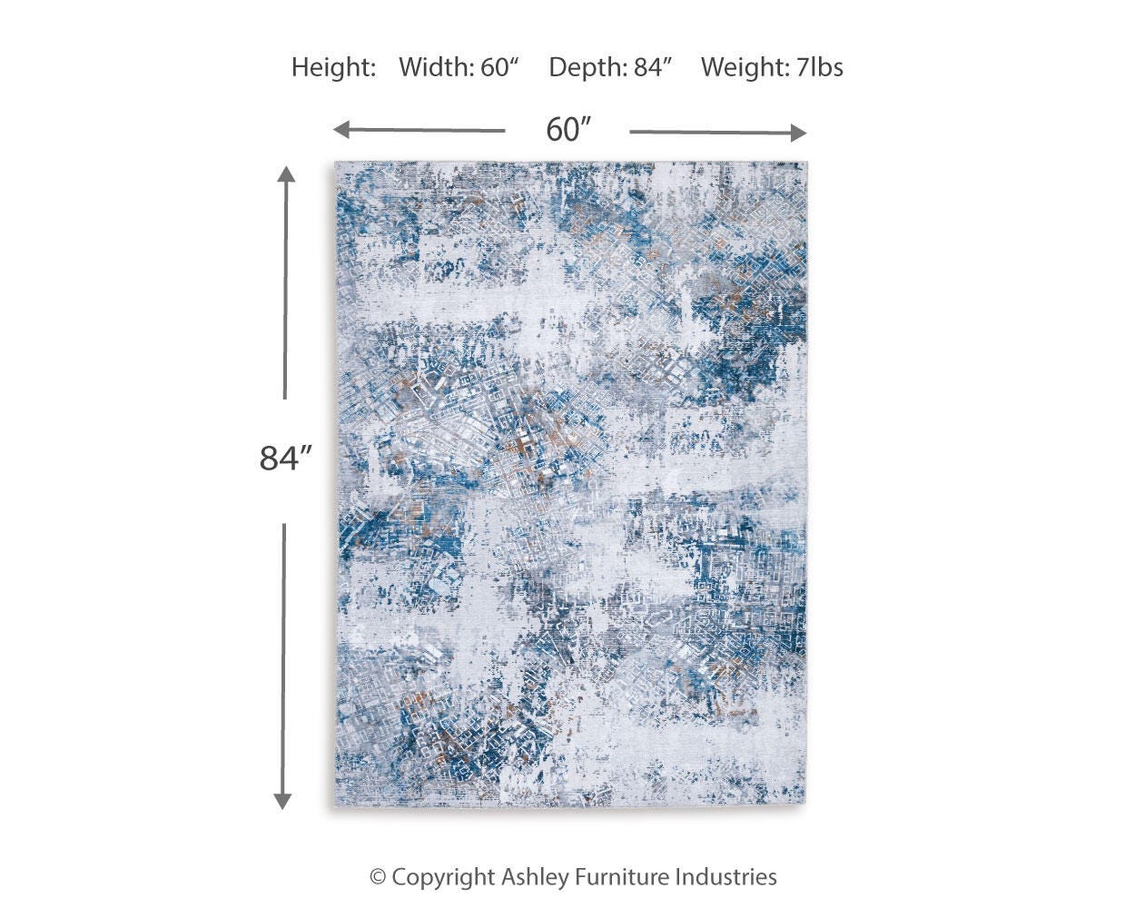 Garyard 5' x 7' Washable Rug