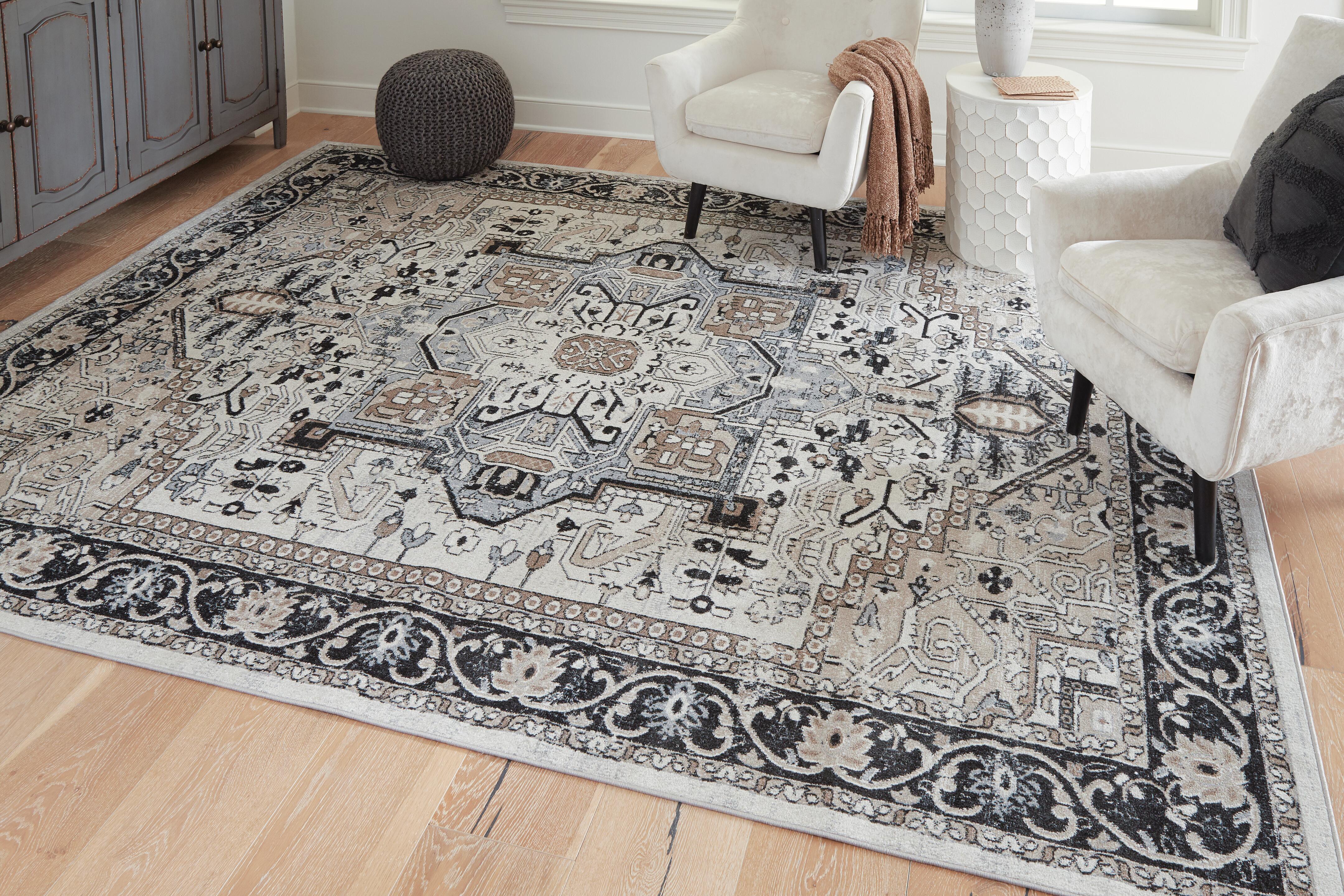 Dar Furniture - Ashley Furniture - Gregmoore 7'9" x 9'11" Washable Rug - 7'9" x 9'11" Washable Rug / Multi - R405821