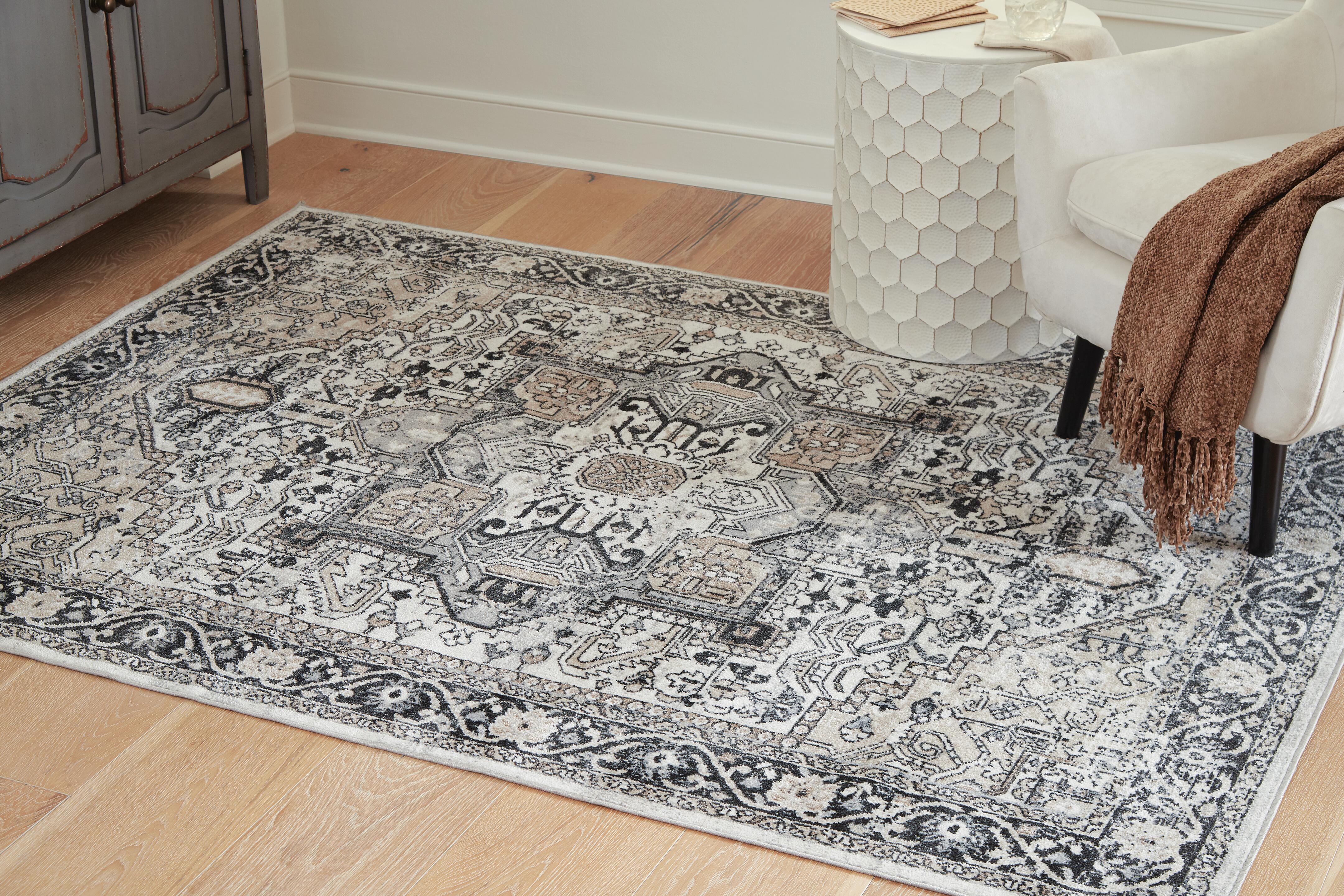 Dar Furniture - Ashley Furniture - Gregmoore 5'2" x 6'10" Washable Rug - 5'2" x 6'10" Washable Rug / Multi - R405822