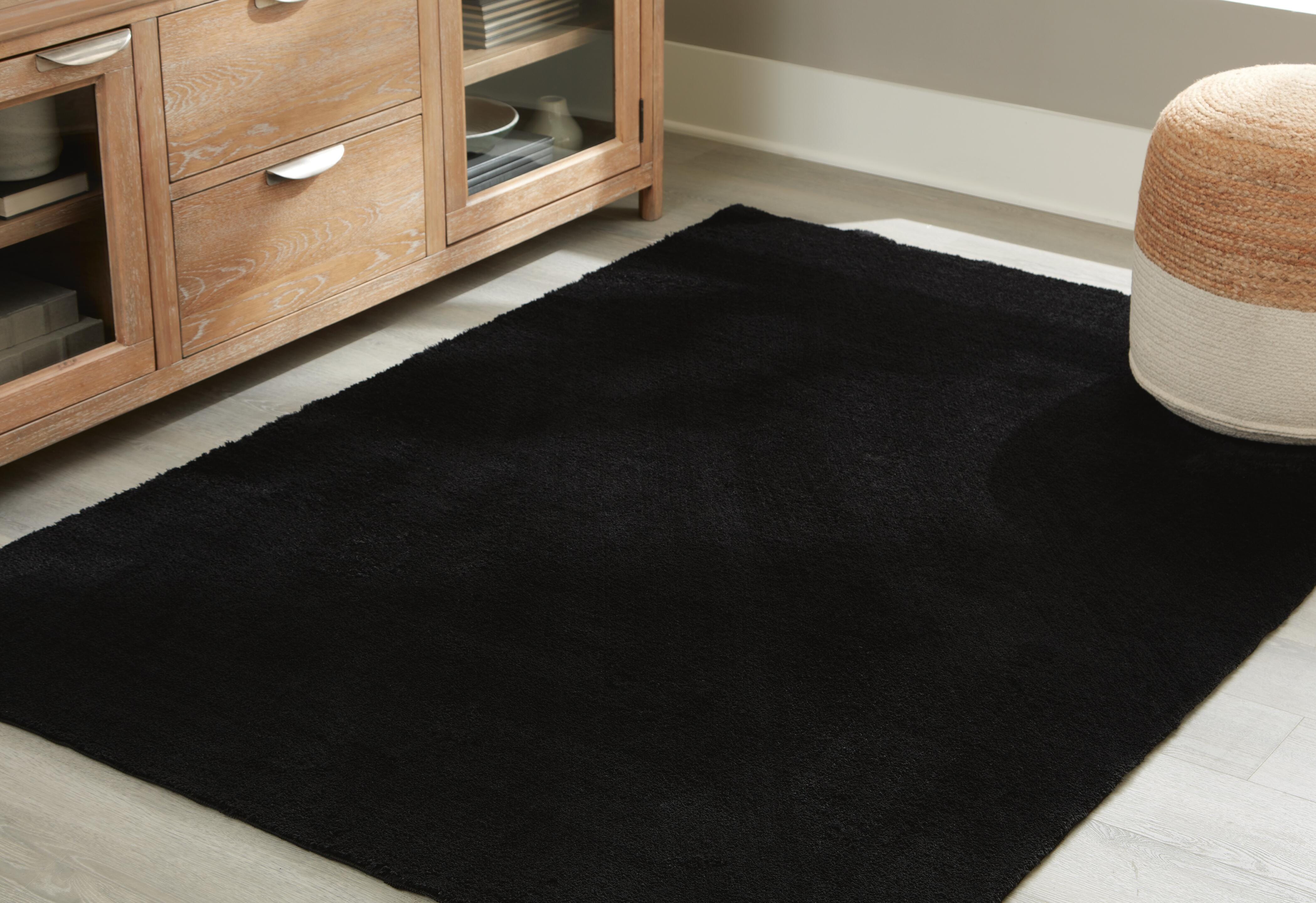 Dar Furniture - Ashley Furniture - Anaben 8' x 10'1" Washable Rug - 8' x 10'1" Washable Rug / Black - R406311