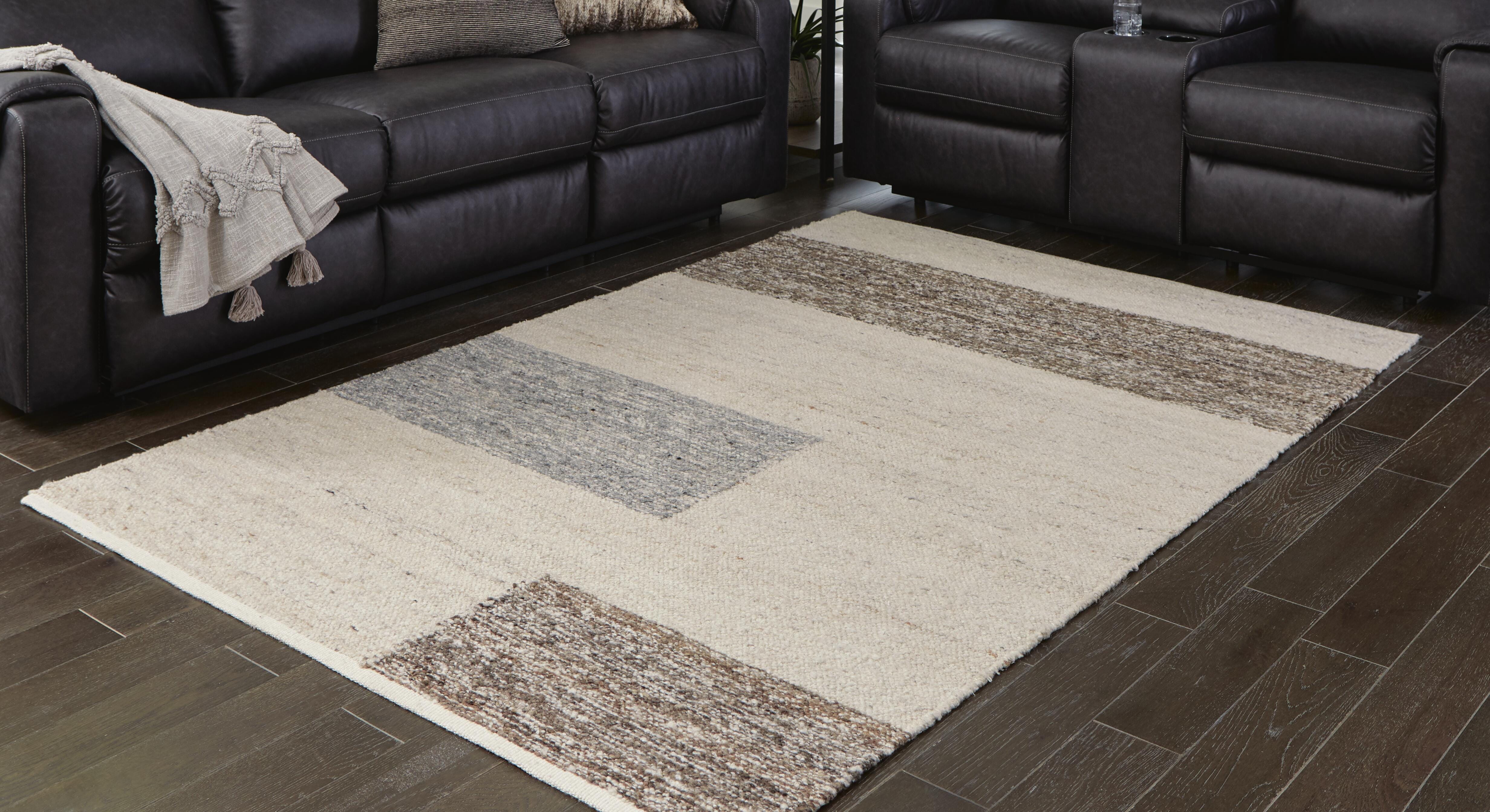 Dar Furniture - Ashley Furniture - Barus 5' x 7' Rug - 5' x 7' Rug / Beige/Brown/Gray - R406402