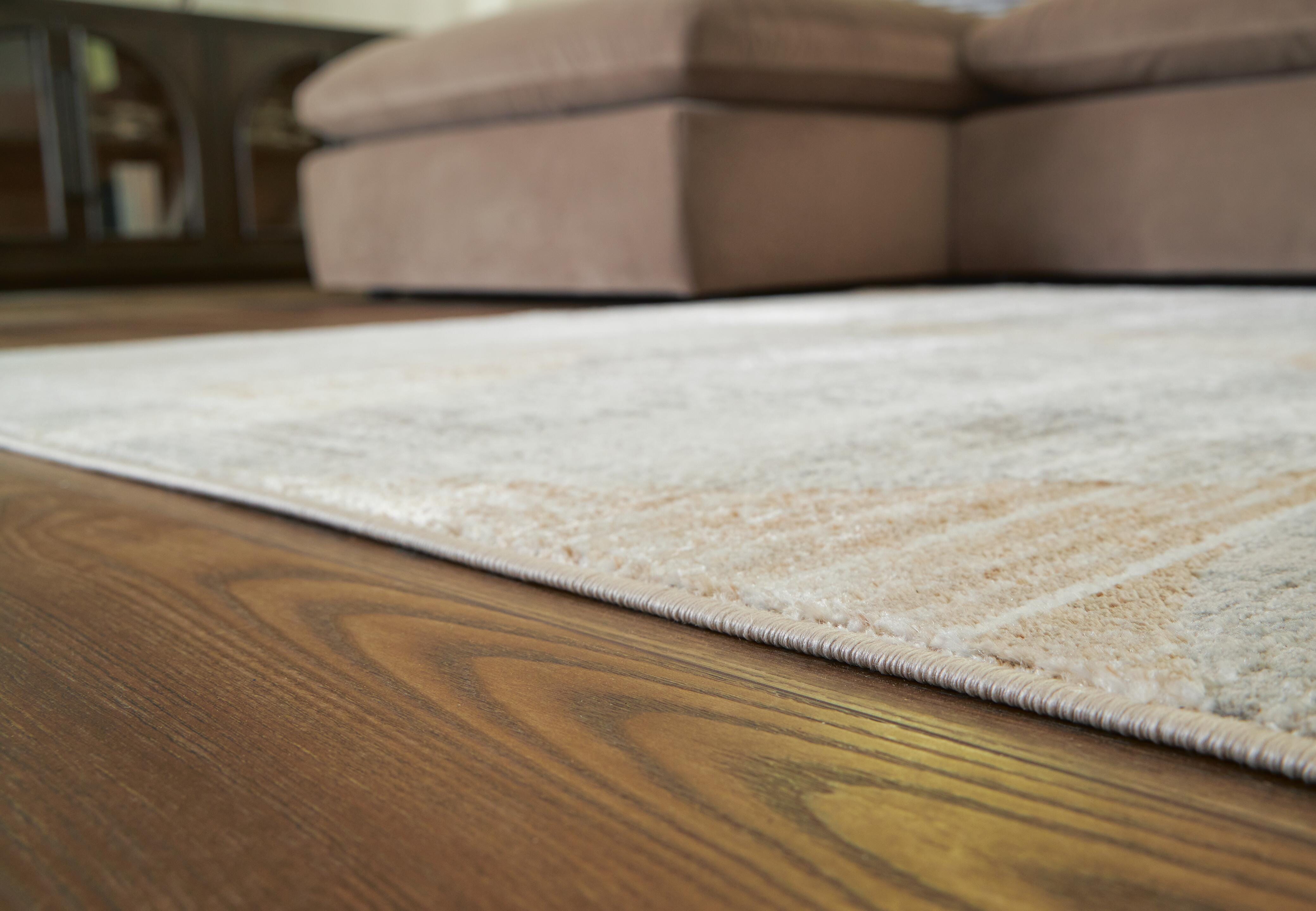 Dar Furniture - Ashley Furniture - Truward 8' x 10' Rug - 8' x 10' Rug / Linen/Gray/Caramel - R406471