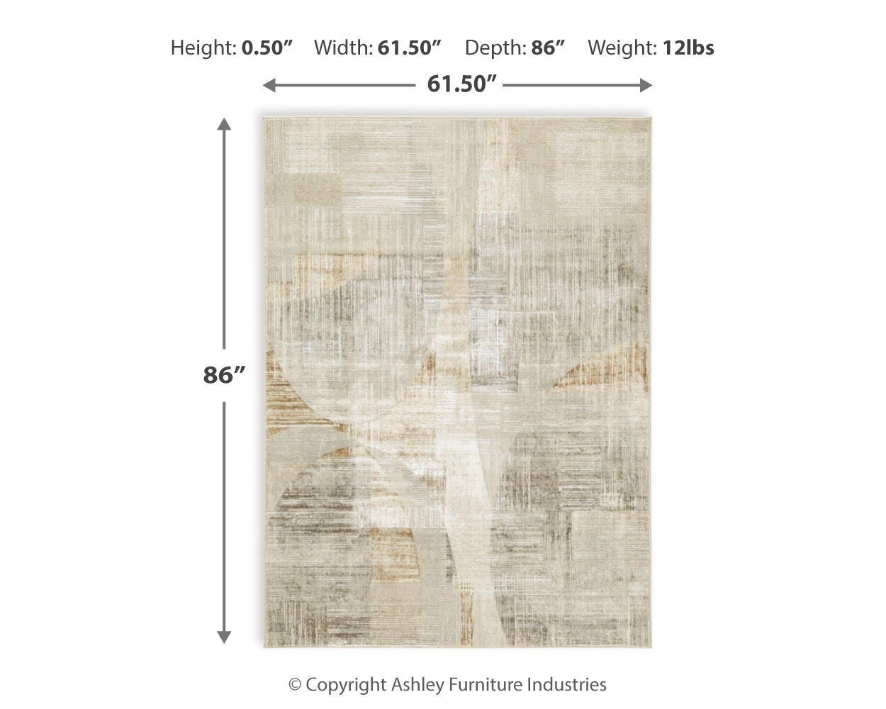 Truward 5' x 7' Rug