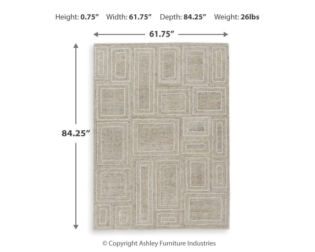 Brickburgh 5' x 7' Rug
