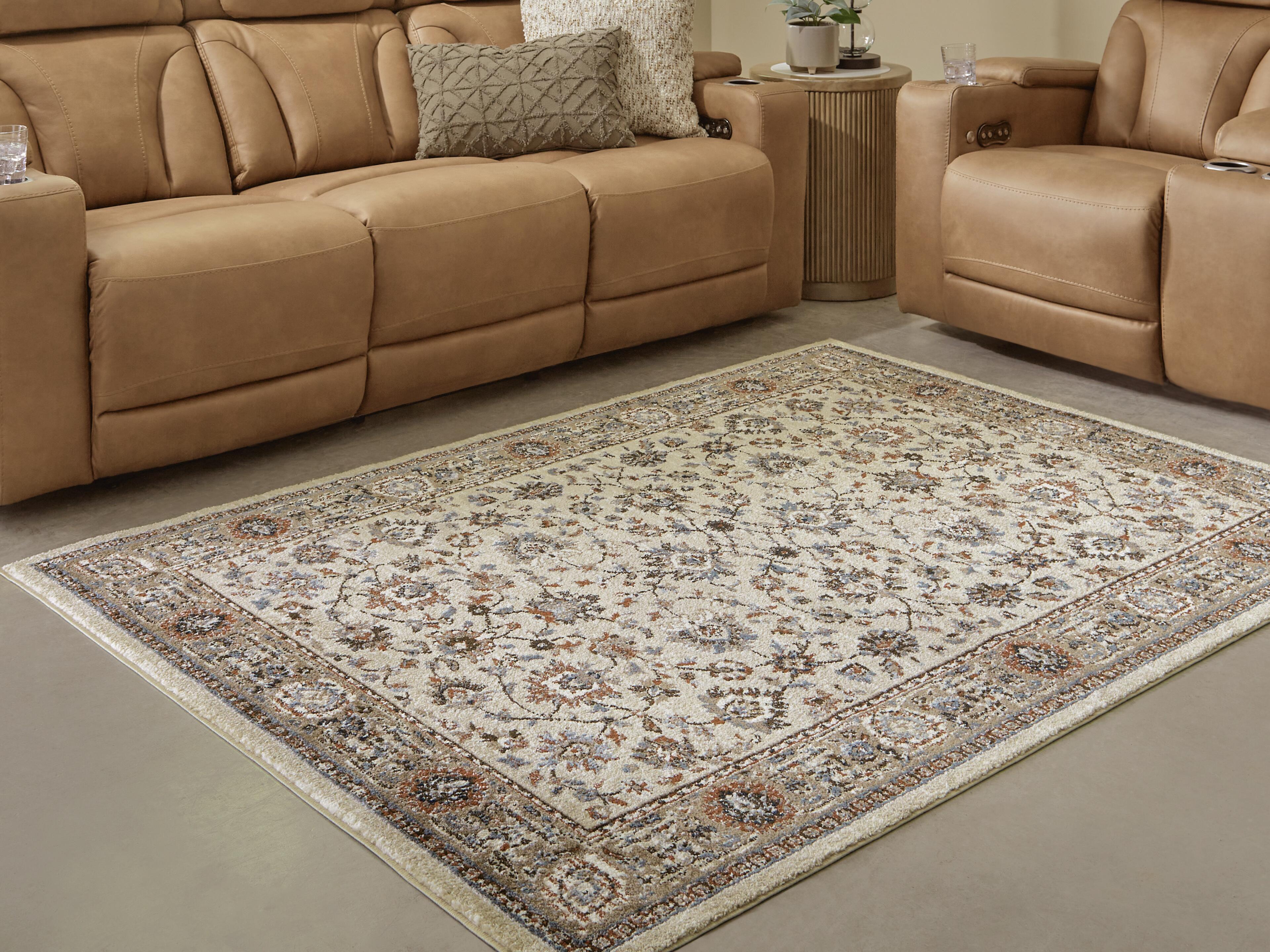 Dar Furniture - Ashley Furniture - Beritham Medium Rug - Medium Rug / Blue/Brown/Beige - R407262