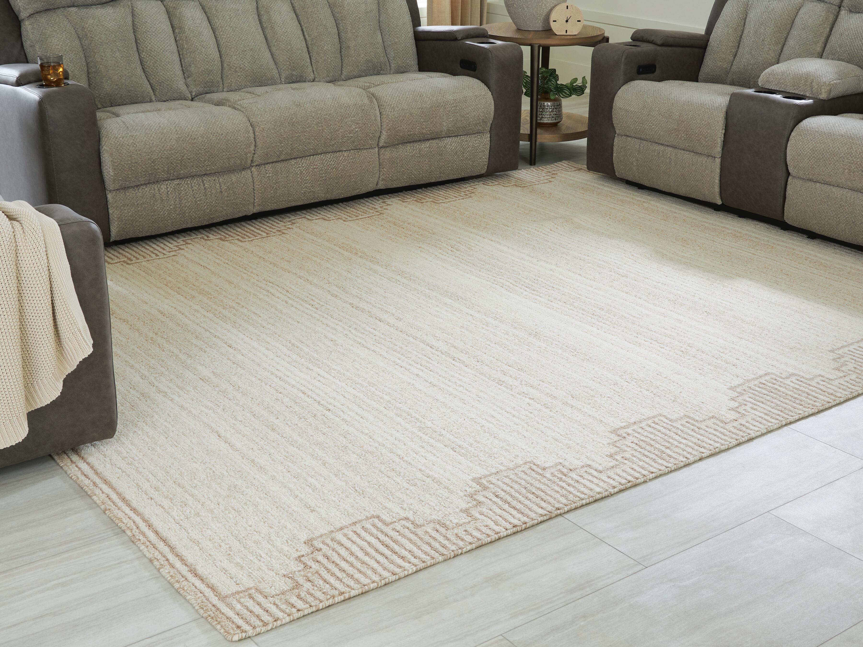 Dar Furniture - Ashley Furniture - Emorymore Large Rug - Large Rug / Brown/Beige - R407301