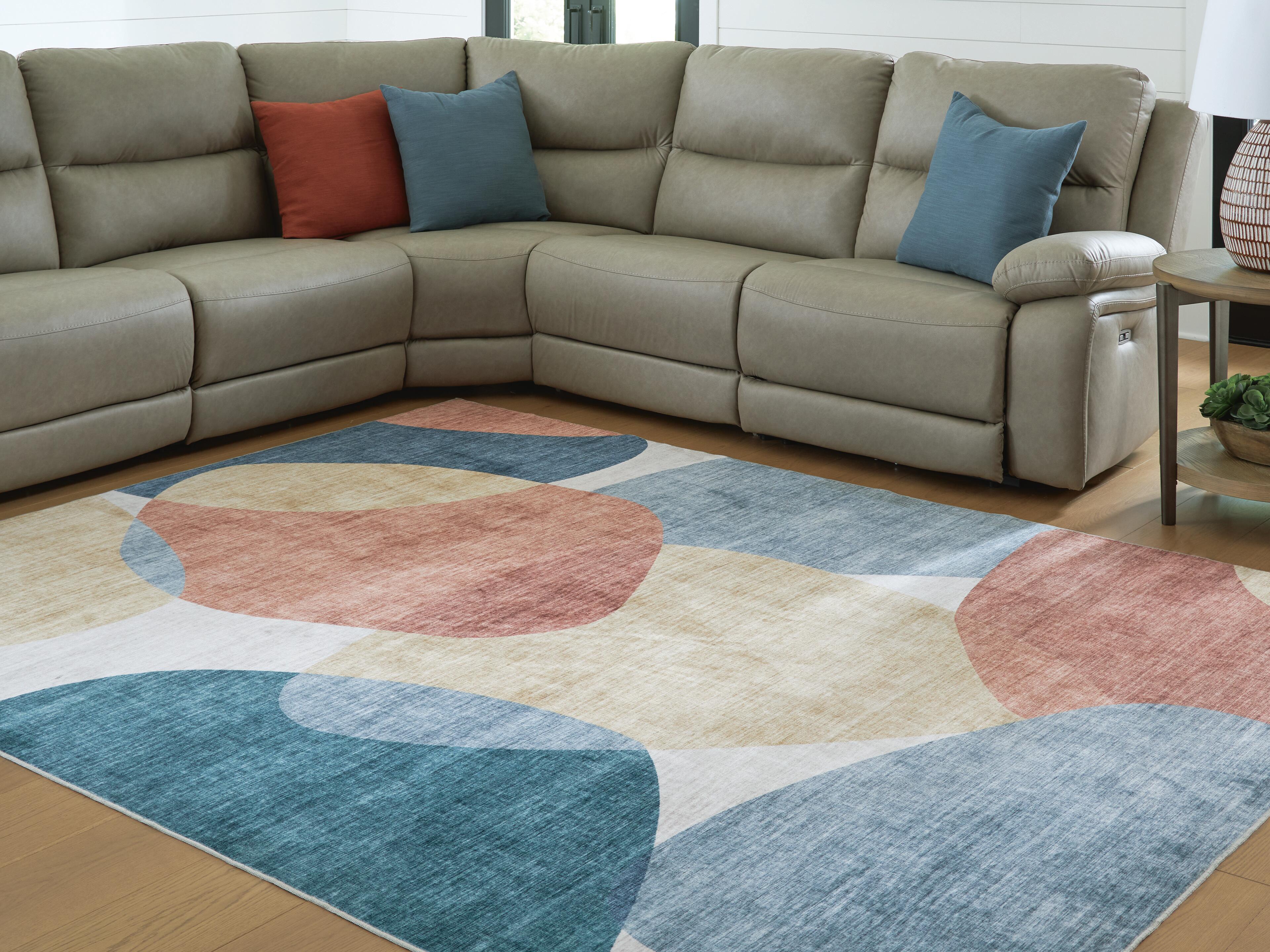 Dar Furniture - Ashley Furniture - Chanleigh Washable 7'6" x 9'6" Area Rug - Washable 7'6" x 9'6" Area Rug / Multi - R407371