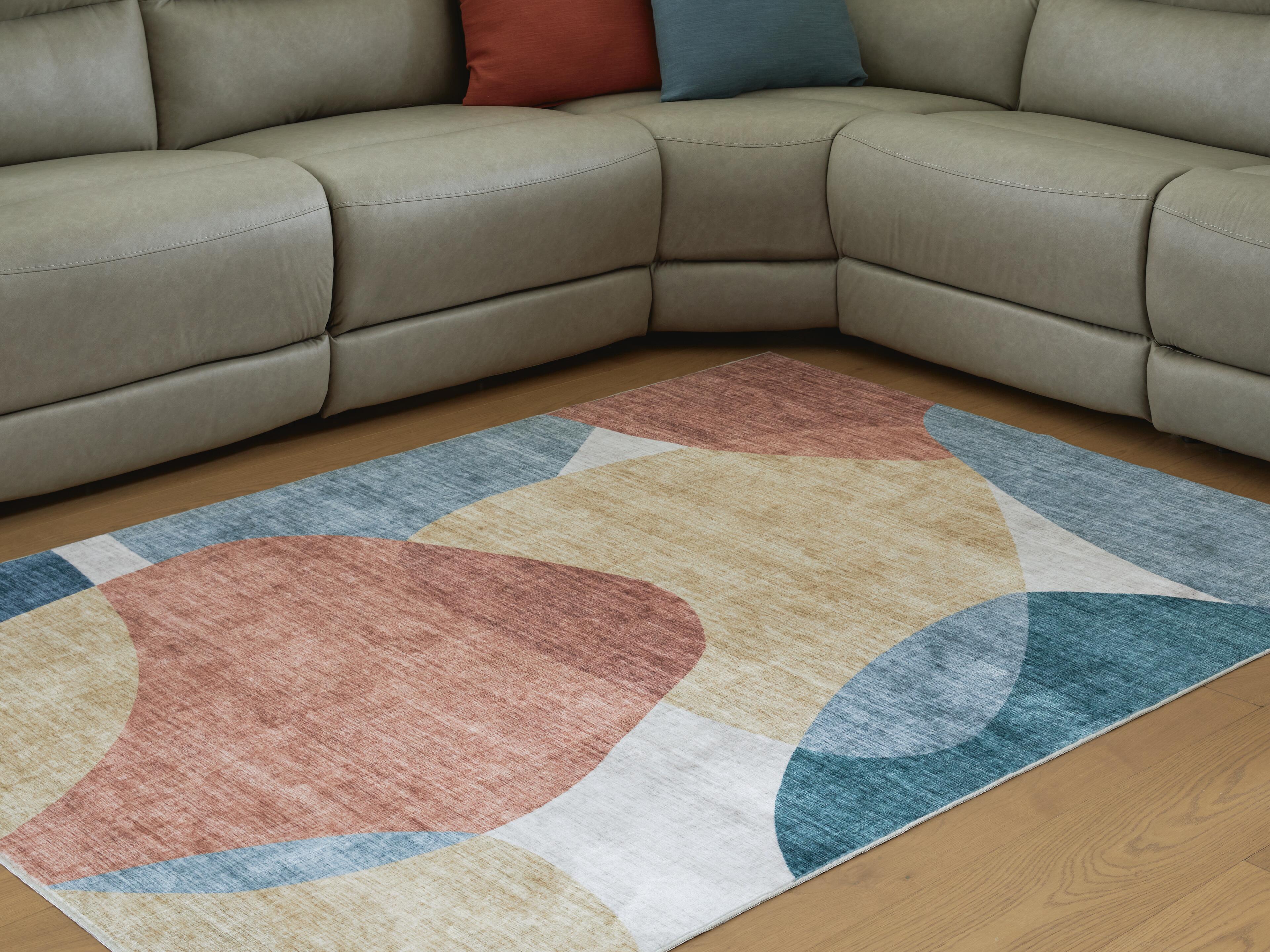 Dar Furniture - Ashley Furniture - Chanleigh Washable 5' x 7' Area Rug - Washable 5' x 7' Area Rug / Multi - R407372