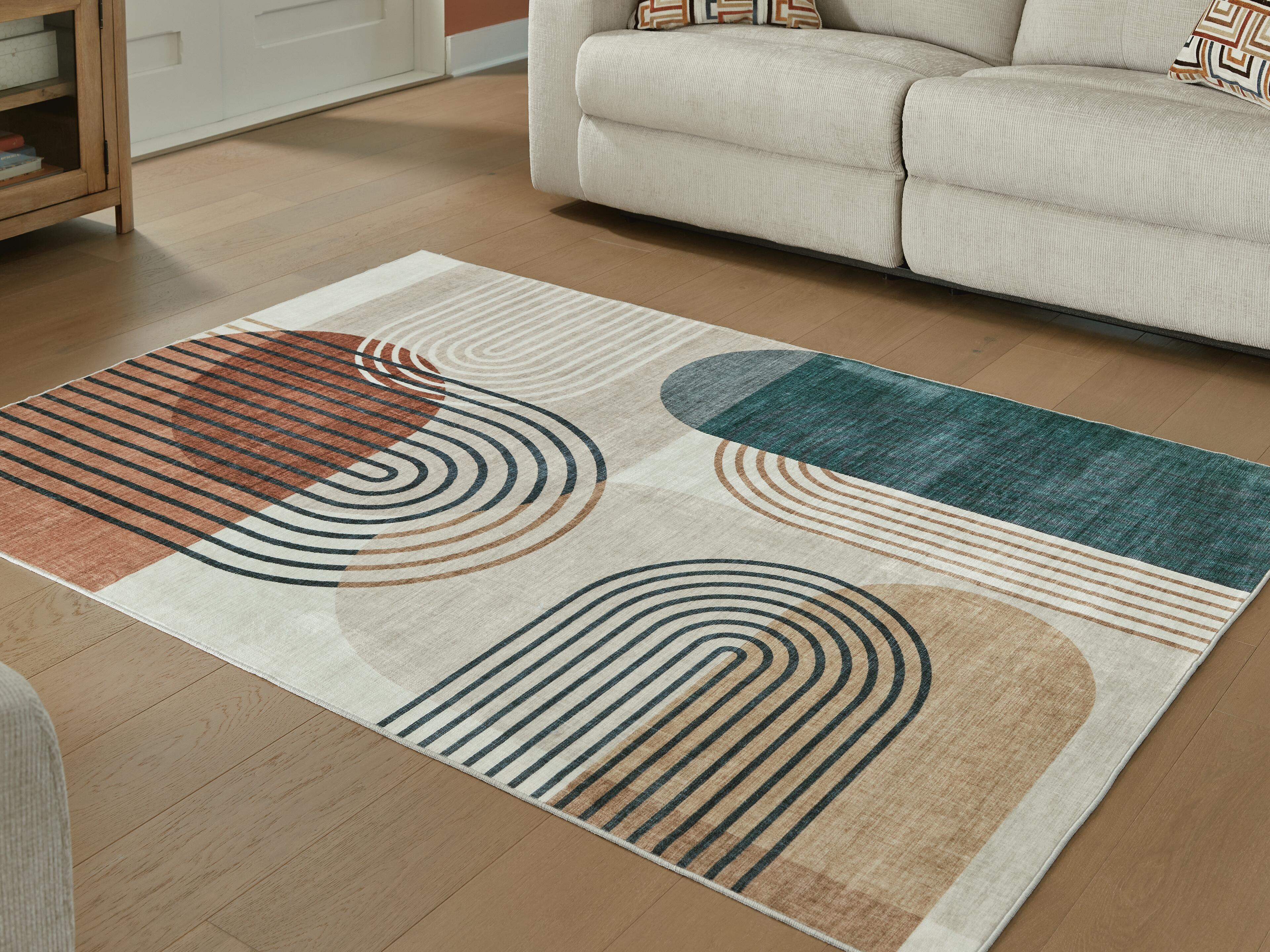 Dar Furniture - Ashley Furniture - Farrendale Washable 8' x 10' Area Rug - Washable 8' x 10' Area Rug / Multi - R407381
