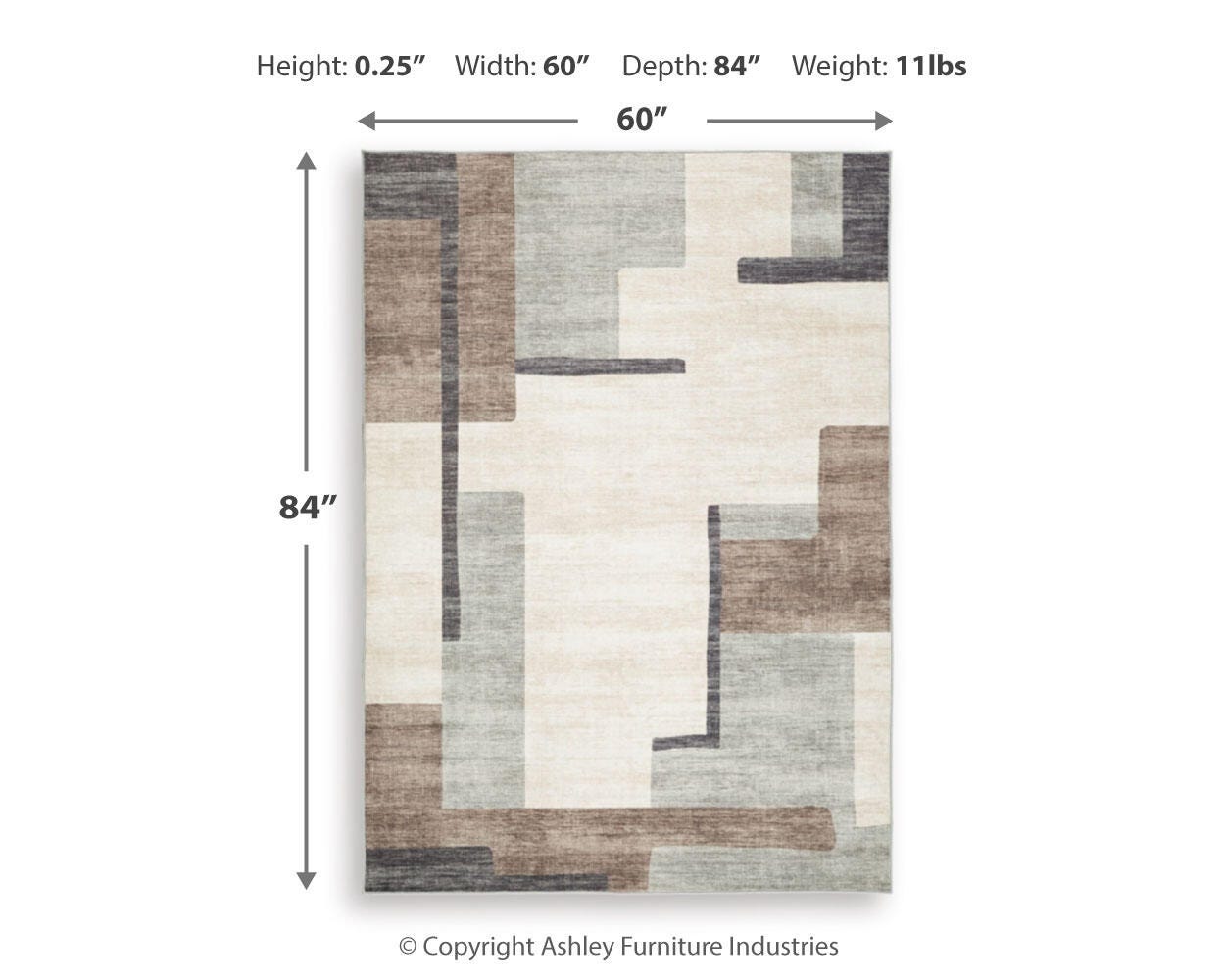 Larkport Washable 5' x 7' Area Rug