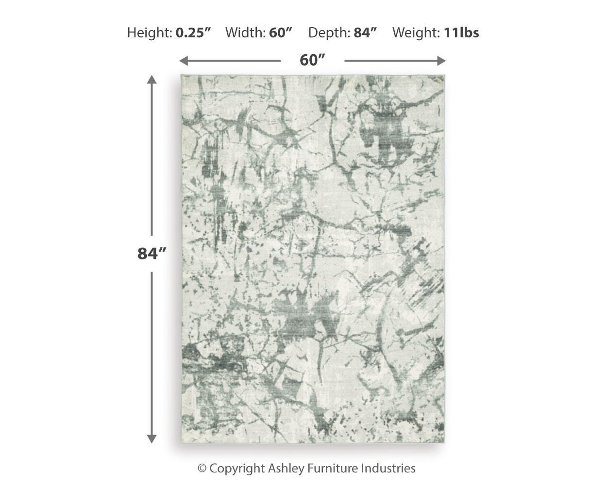 Tobinbury Washable 5' x 7' Area Rug