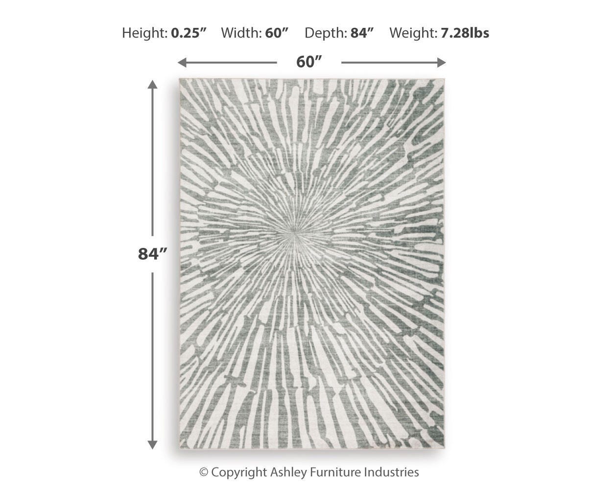 Verland Washable 5' x 7' Area Rug