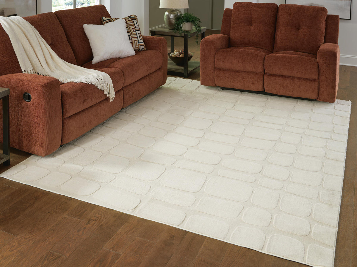 Dar Furniture - Ashley Furniture - Malvinsboro Washable 8' x 10' Area Rug - Washable 8' x 10' Area Rug / Sandstone - R407441