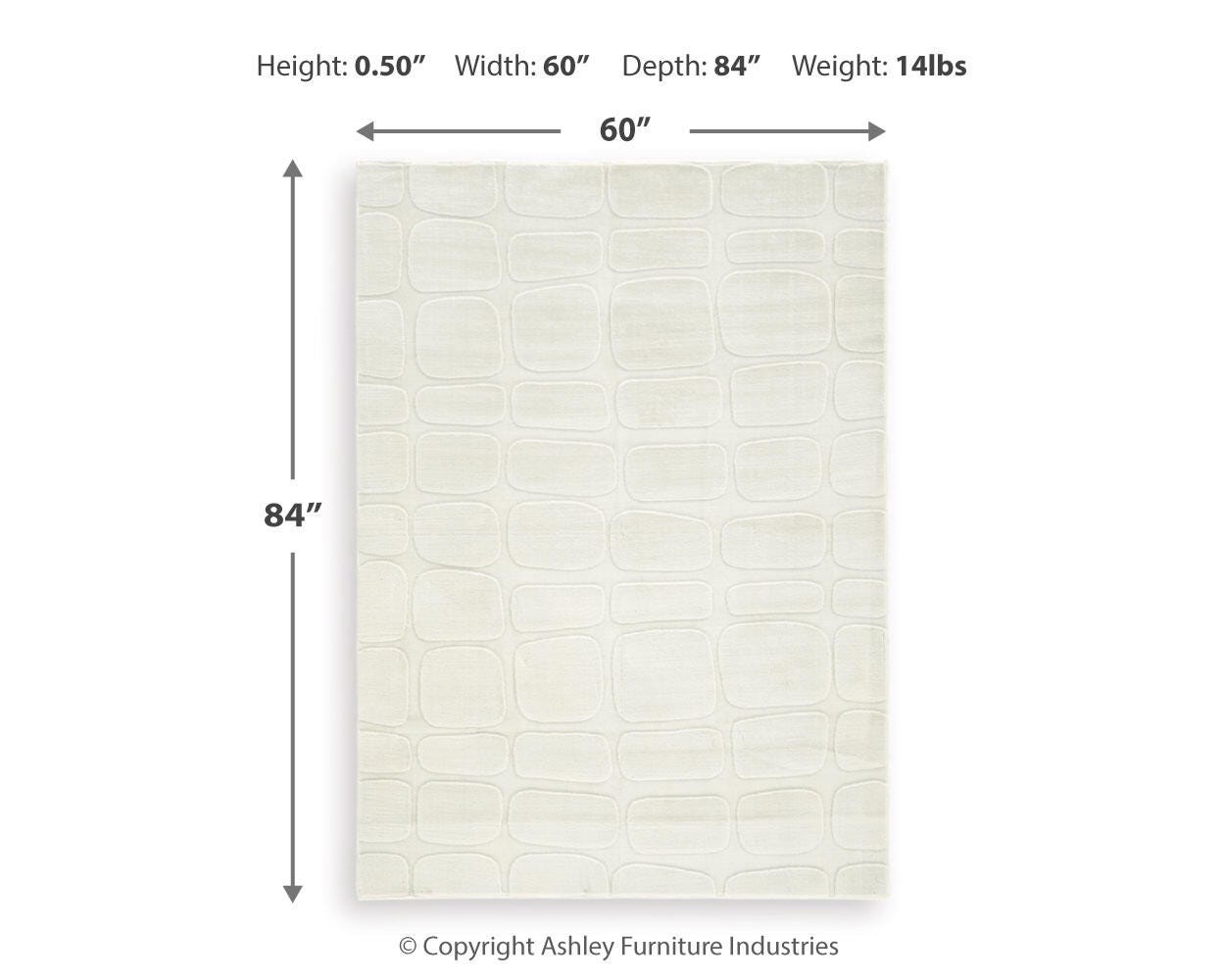 Malvinsboro Washable 5' x 7' Area Rug
