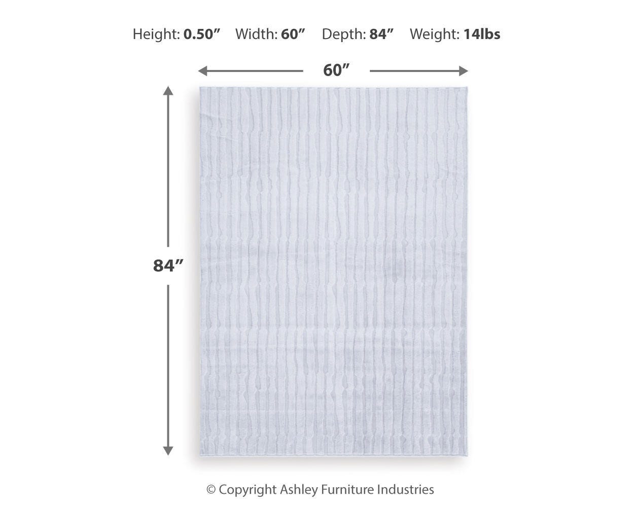 Worthley Washable 5' x 7' Area Rug