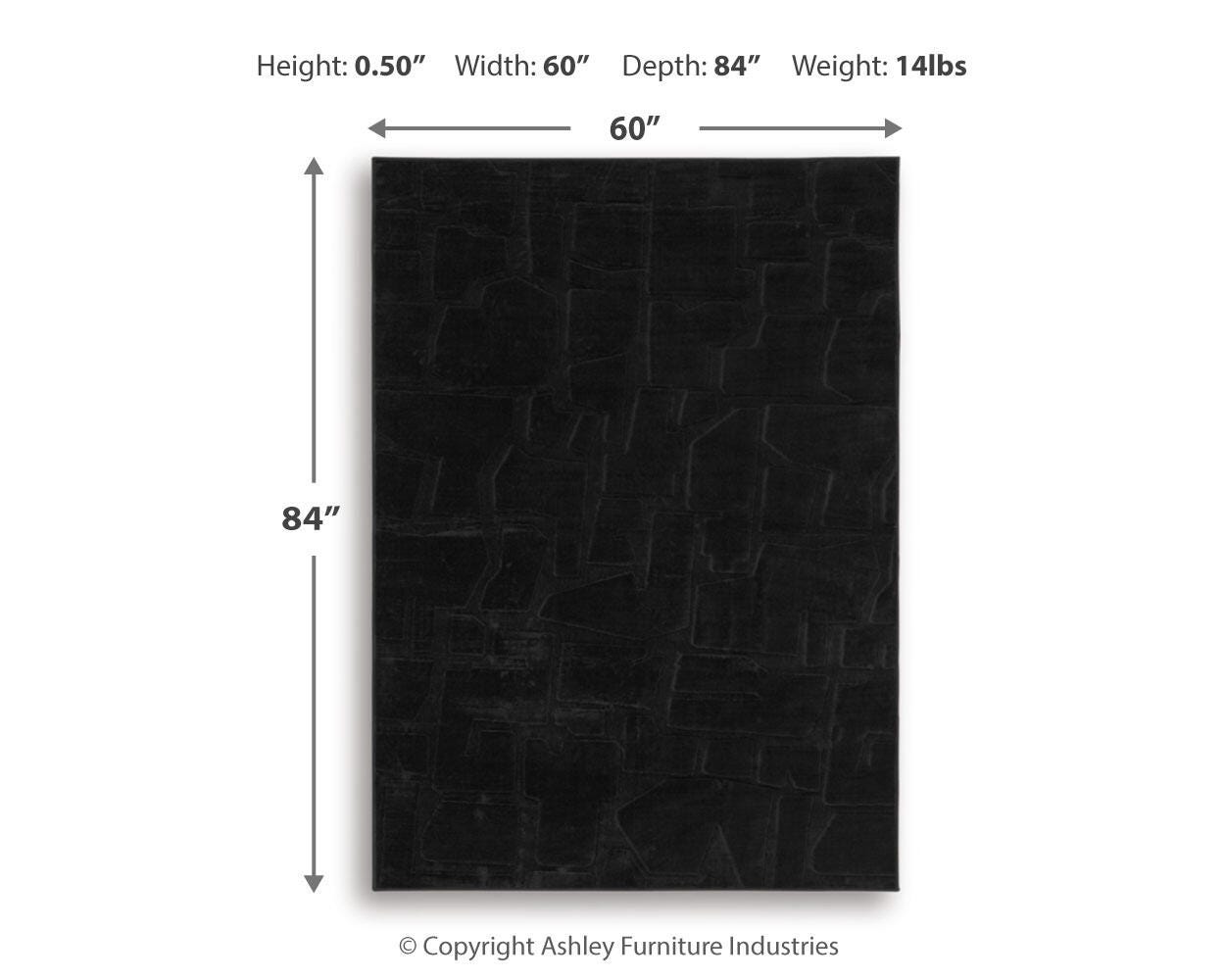 Gibbswell Washable 5' x 7' Area Rug