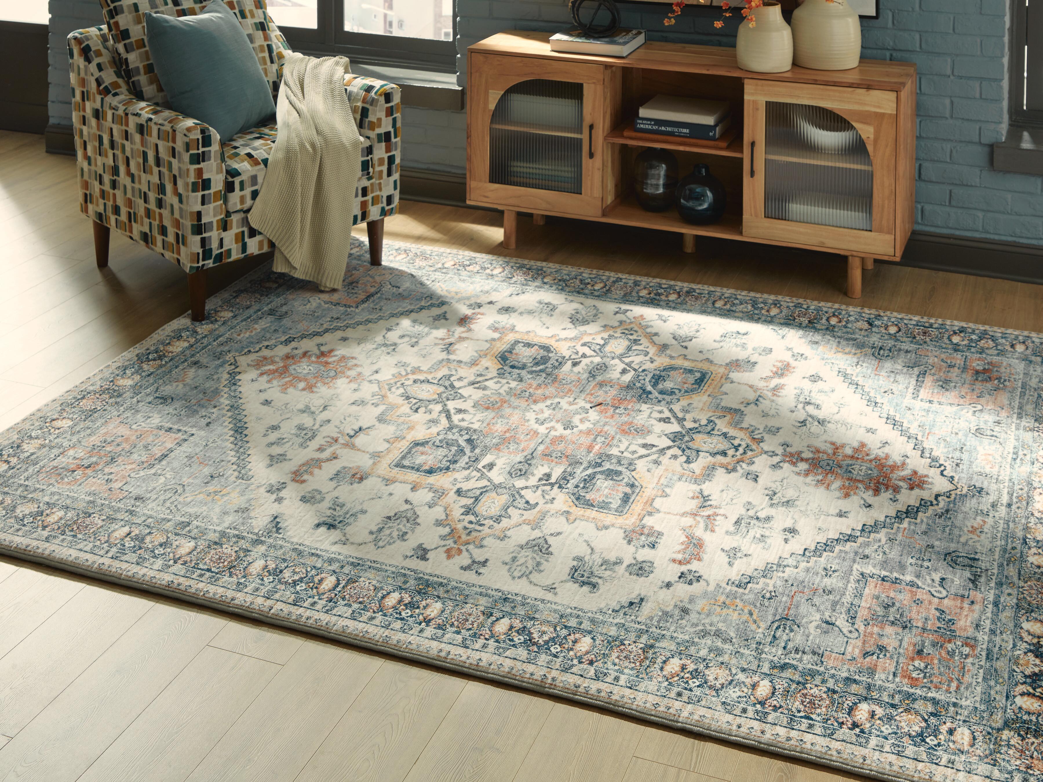 Dar Furniture - Ashley Furniture - Wallney 7'6" X 9'6" Memory Foam Area Rug - 7'6" X 9'6" Memory Foam Area Rug / Multi - R407491