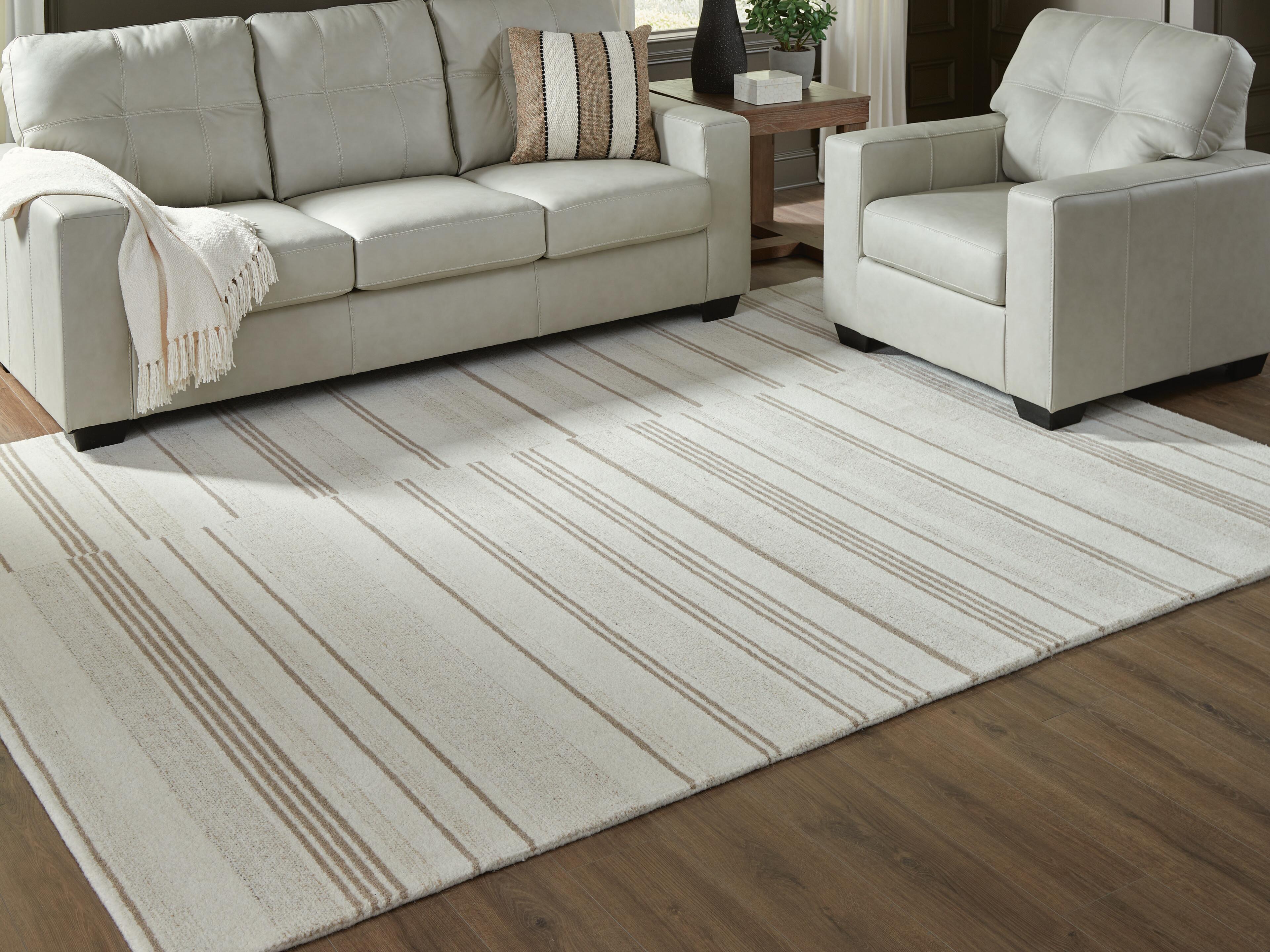 Dar Furniture - Ashley Furniture - Gadence 7'8" x 10' Area Rug - 7'8" x 10' Area Rug / Ivory/Tan - R407641