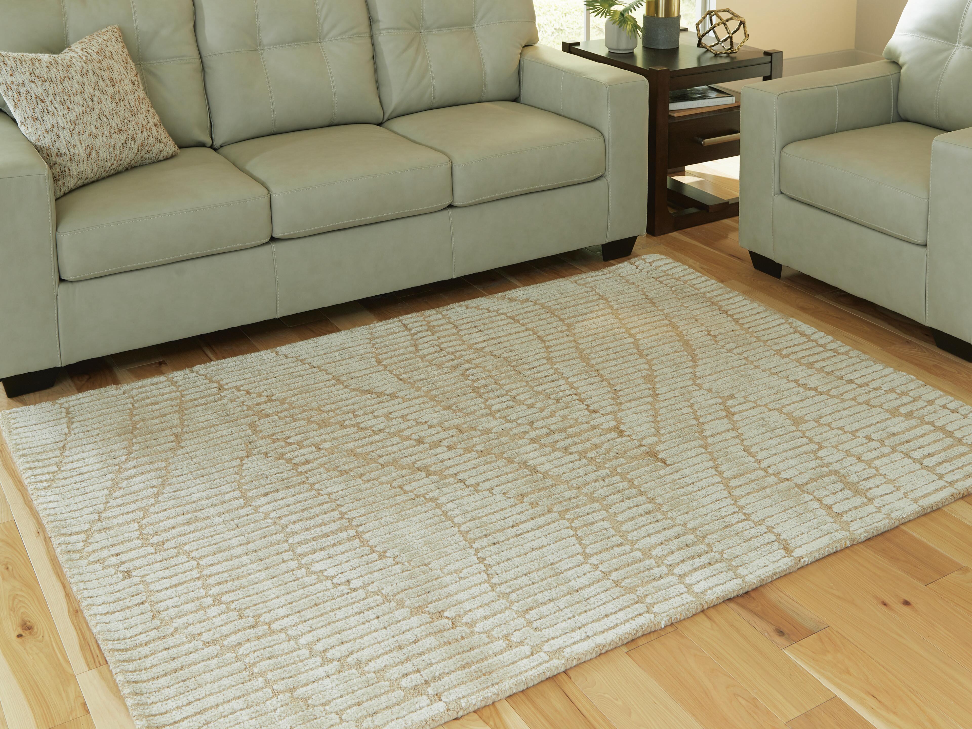 Dar Furniture - Ashley Furniture - Jaseena 5' x 7' Area Rug - 5' x 7' Area Rug / Beige/Tan - R407722