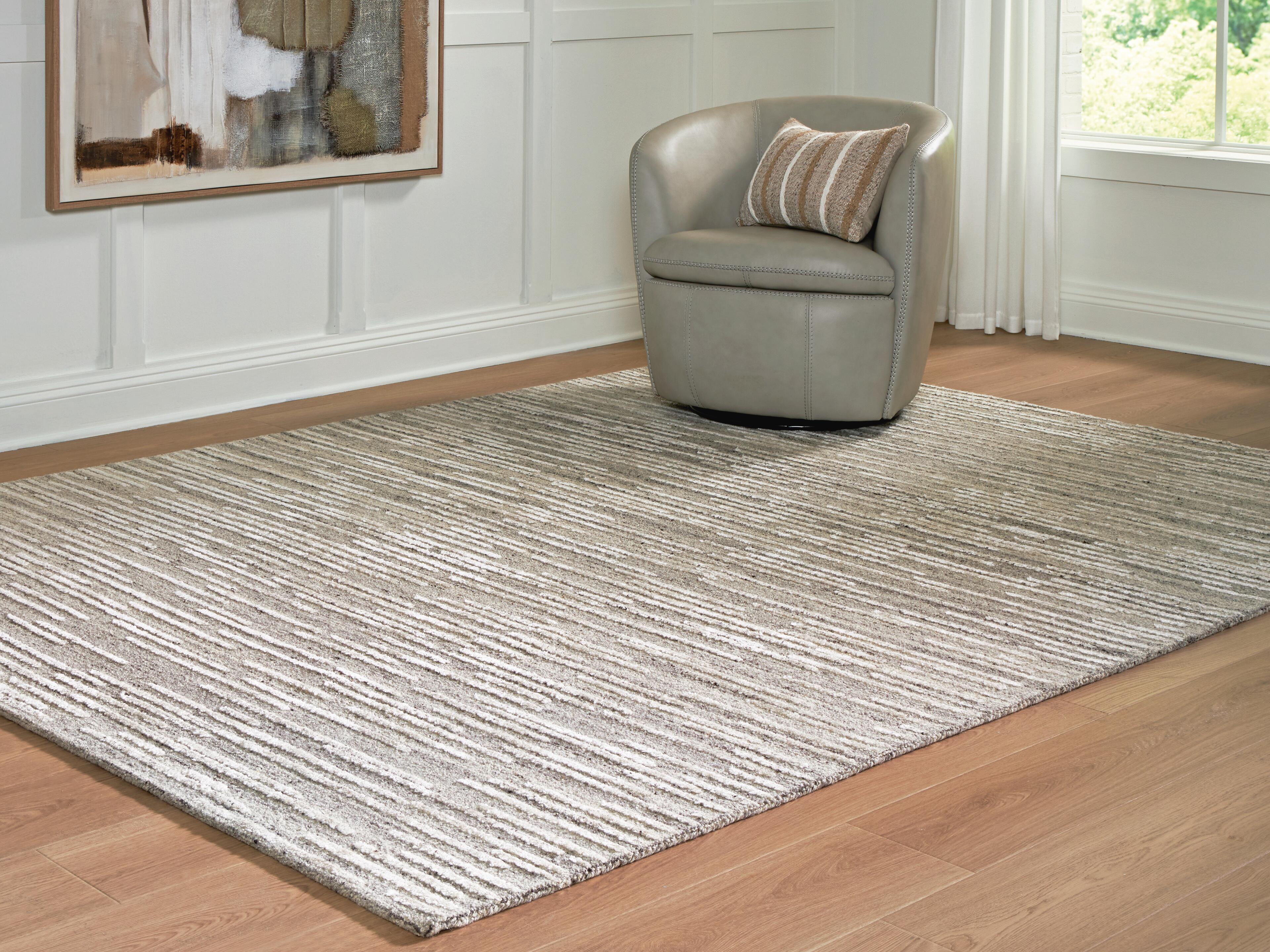 Dar Furniture - Ashley Furniture - Eljory Large Rug - Large Rug / Gray - R408201