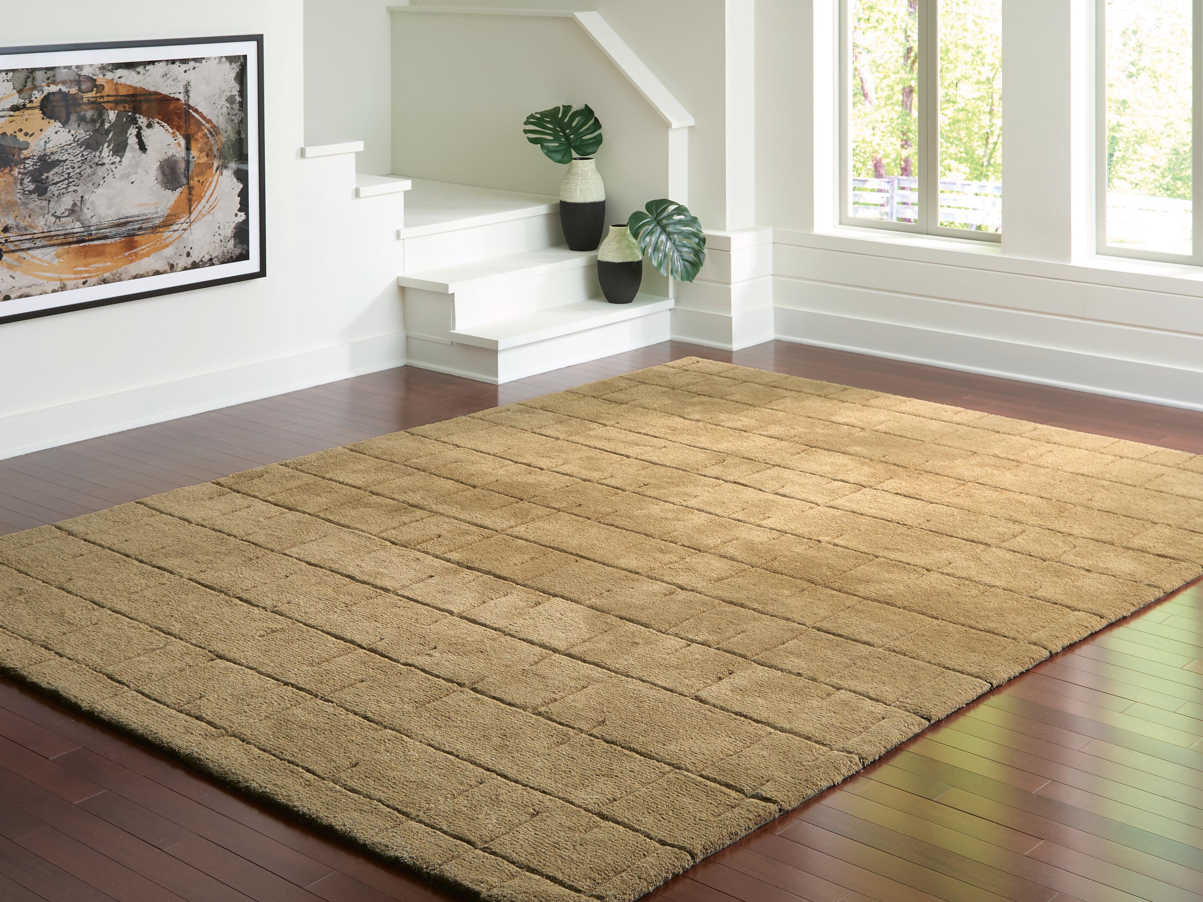Dar Furniture - Ashley Furniture - Luzmont Extra Large Rug - Extra Large Rug / Golden Brown - R408370