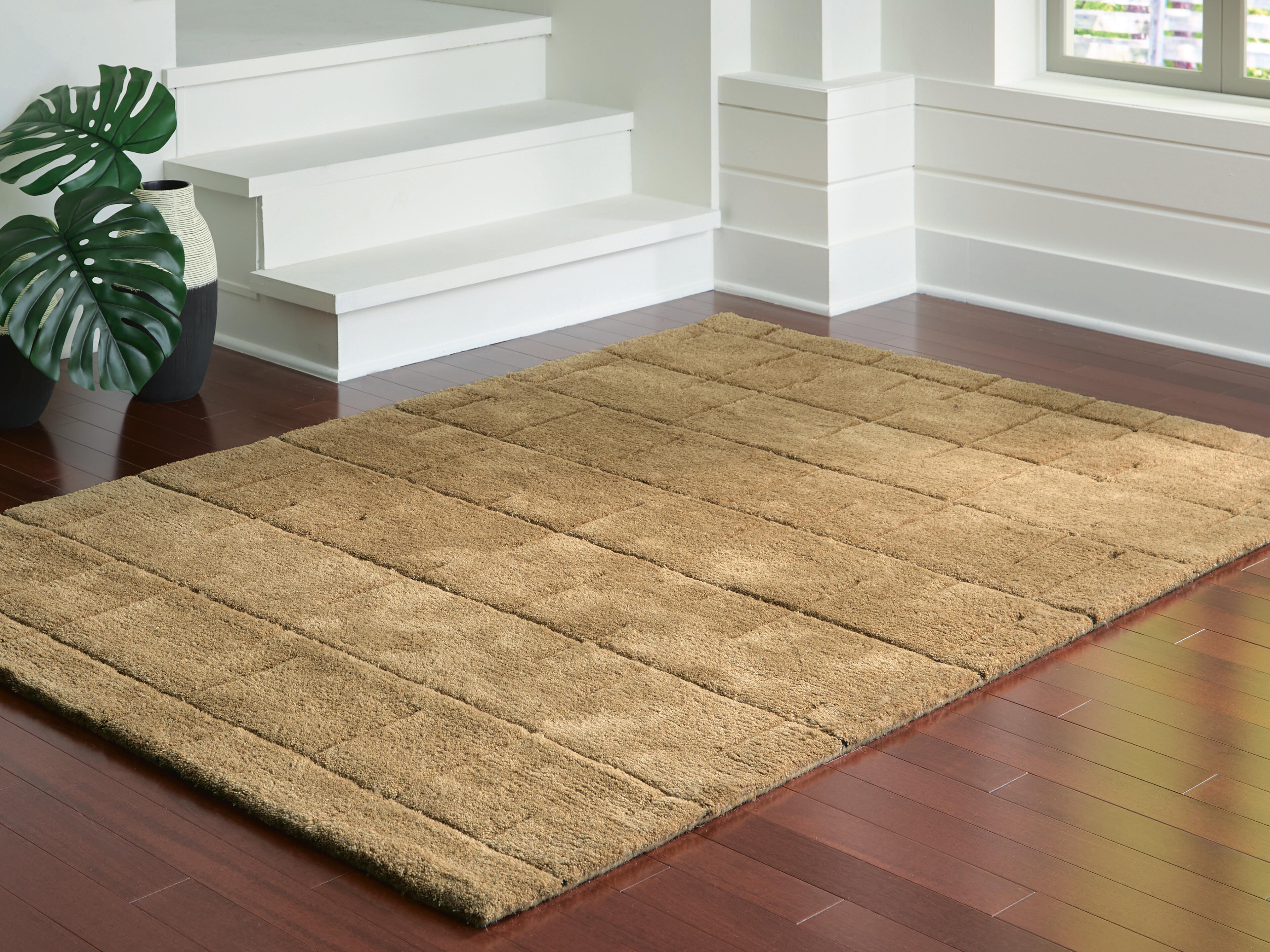 Dar Furniture - Ashley Furniture - Luzmont Medium Rug - Medium Rug / Golden Brown - R408372