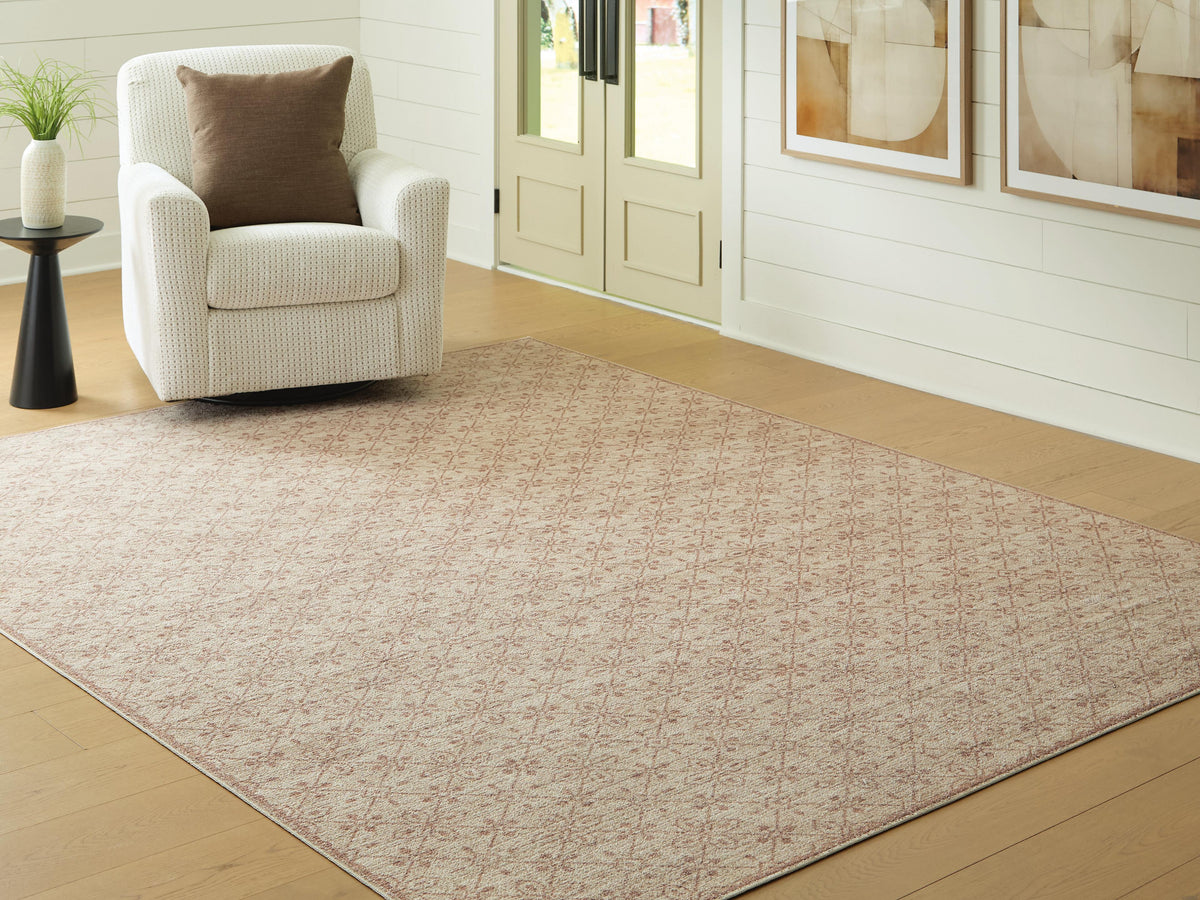 Dar Furniture - Ashley Furniture - Lyamford Large Rug - Large Rug / Beige/Gray/Brown - R408501