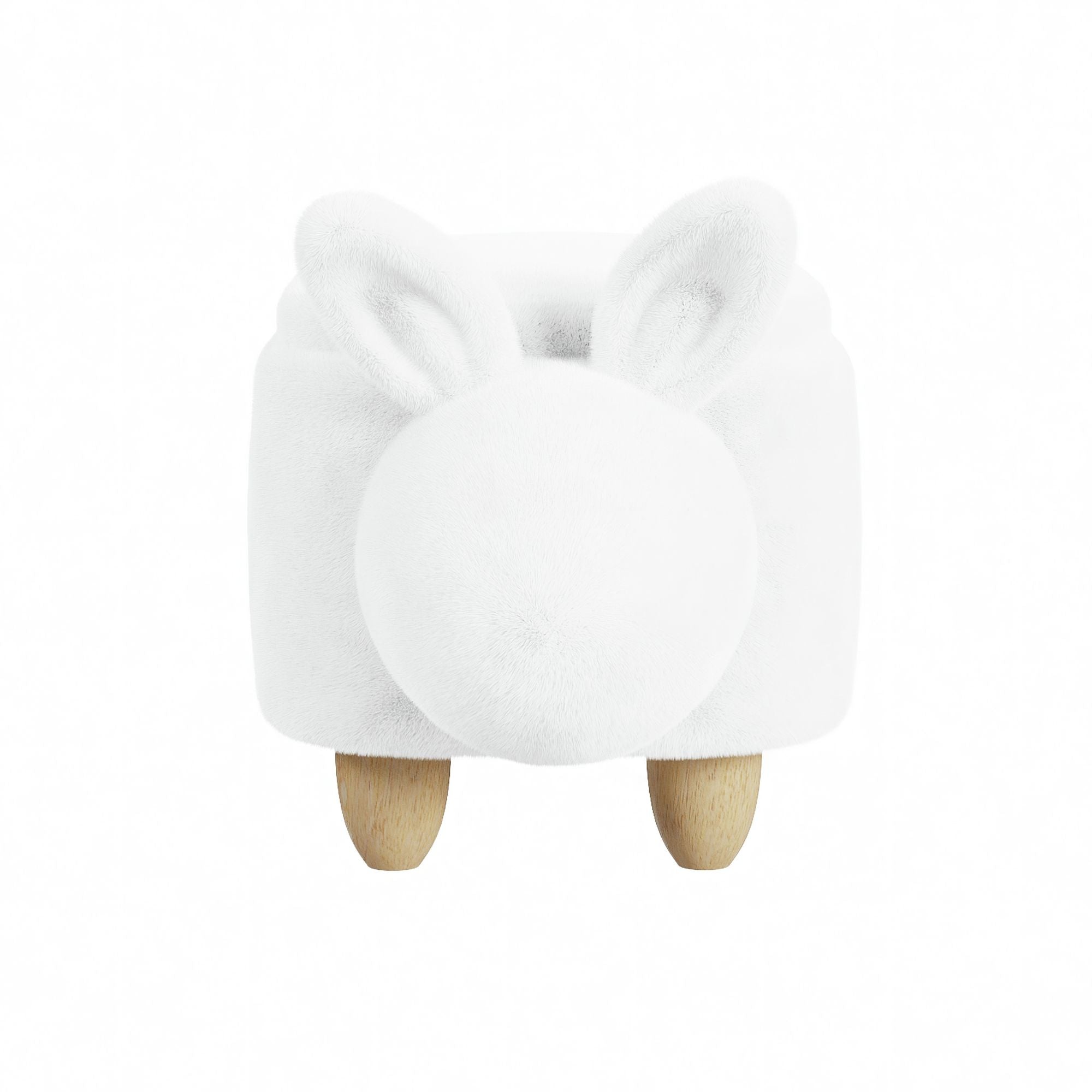 Rabbit Storage Stool in White
