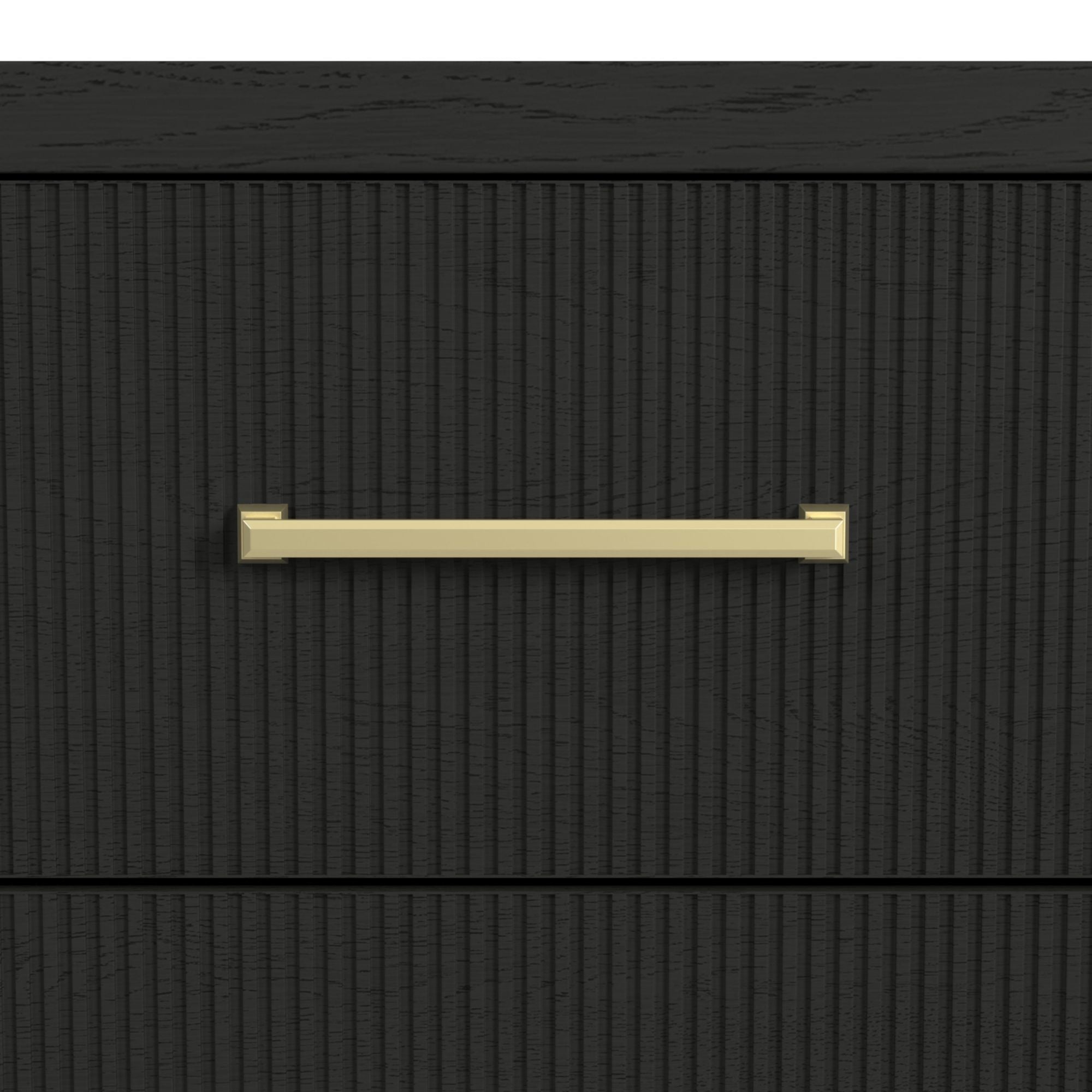 Ridgemont 6-Drawer Dresser in Black with Grain