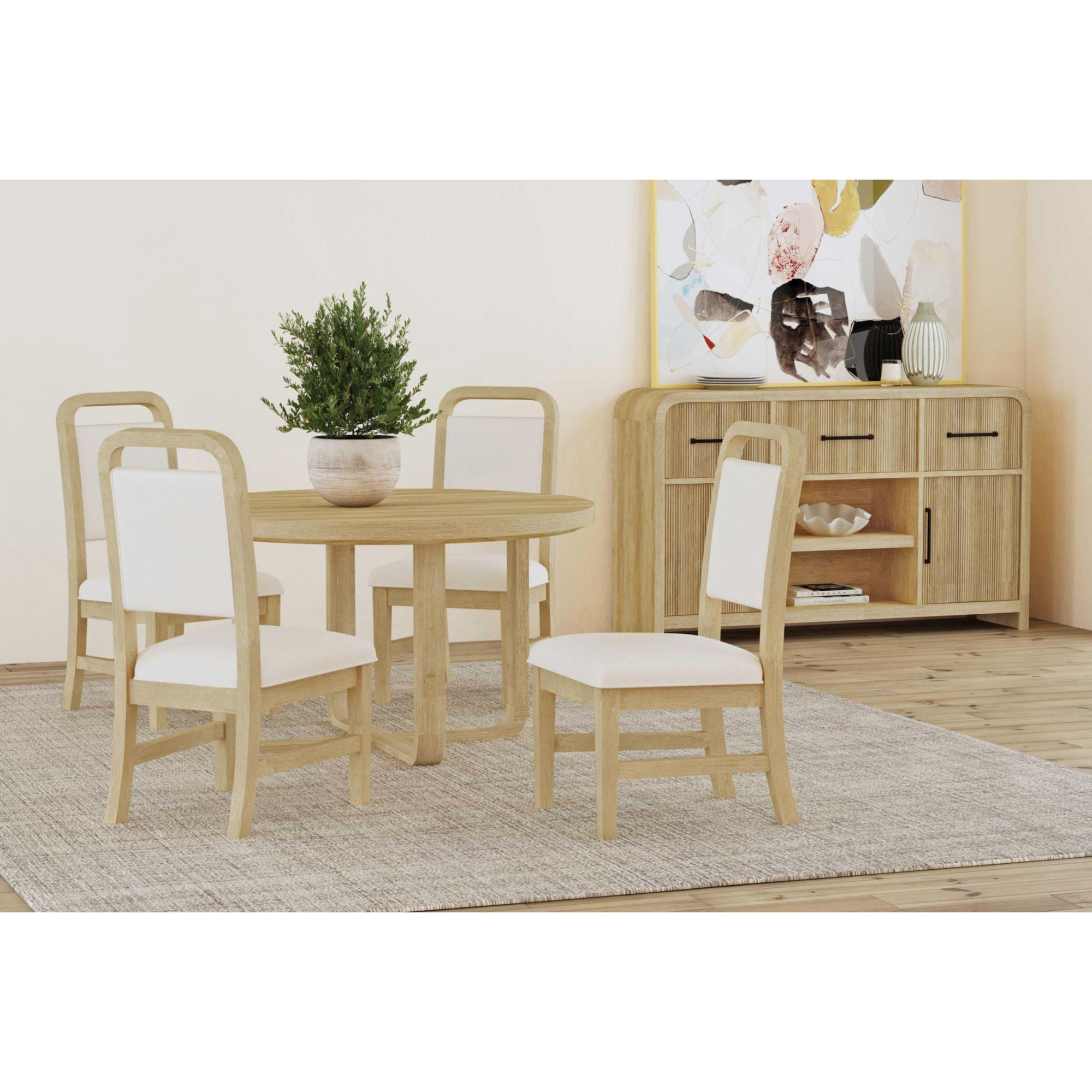 Ridgemont Round Dining Table in Natural