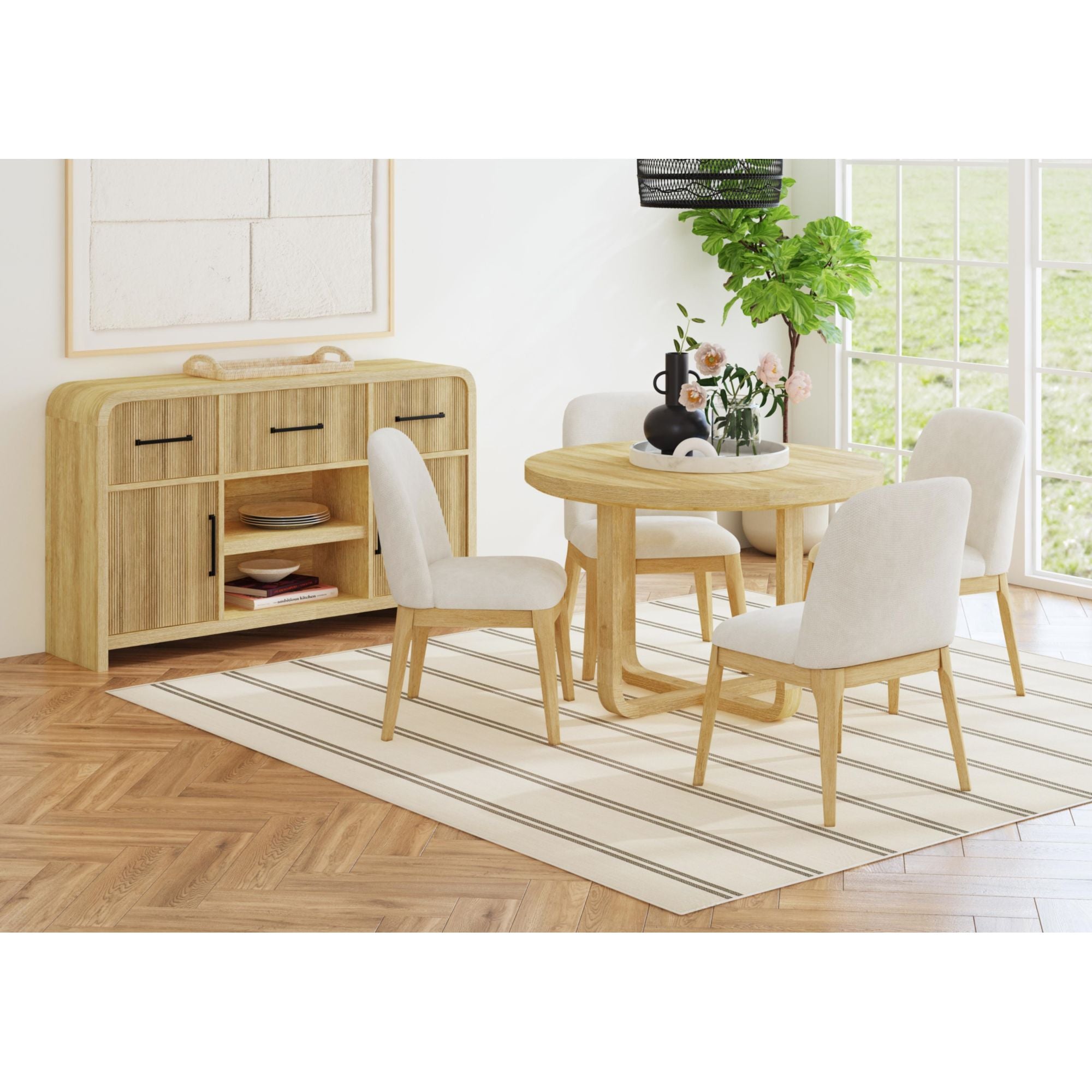Ridgemont Round Dining Table in Natural
