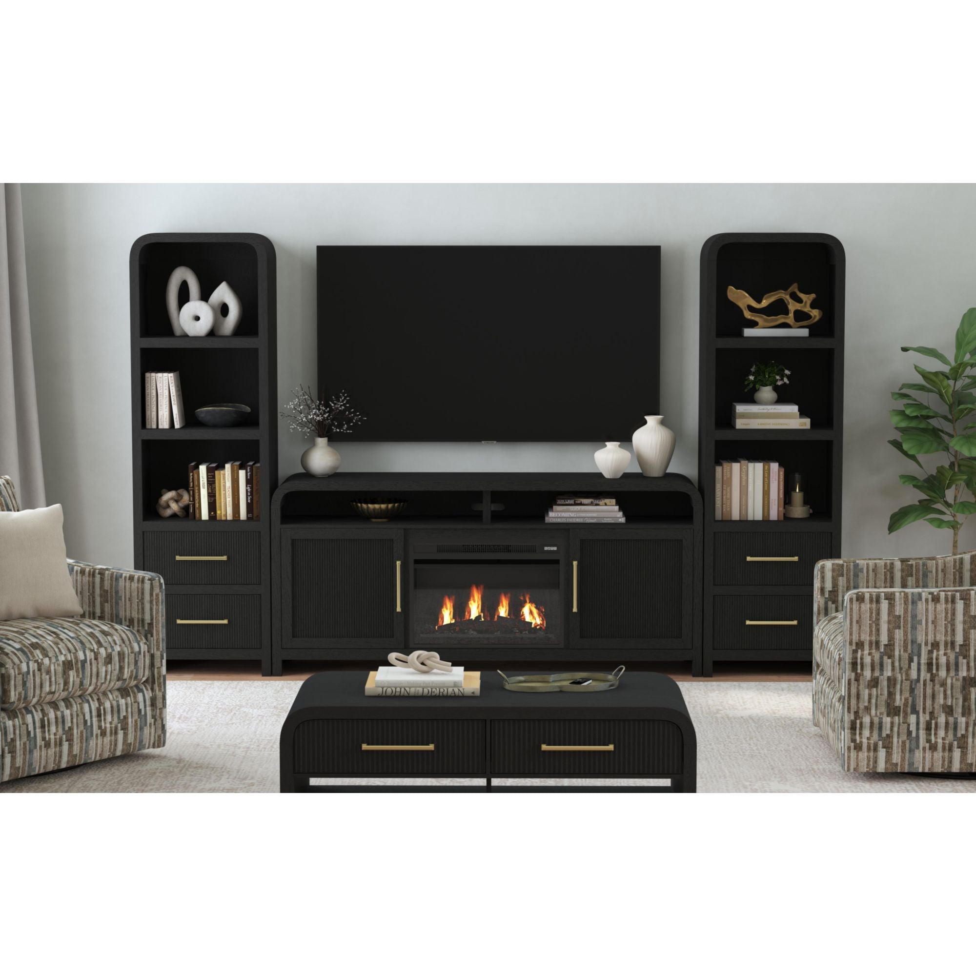 23" Fireplace Insert in Black
