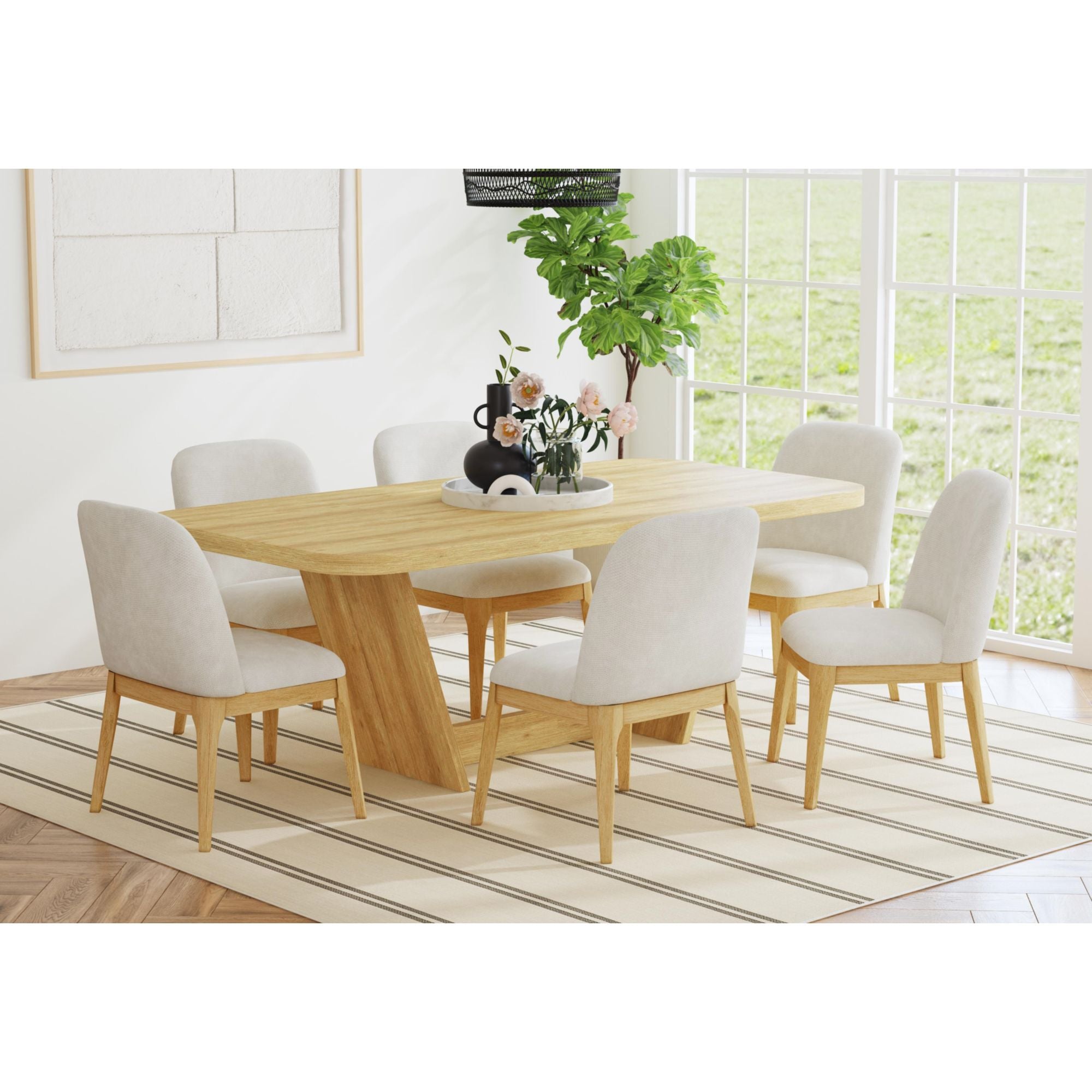 Ridgemont Rectangular Dining Table in Natural