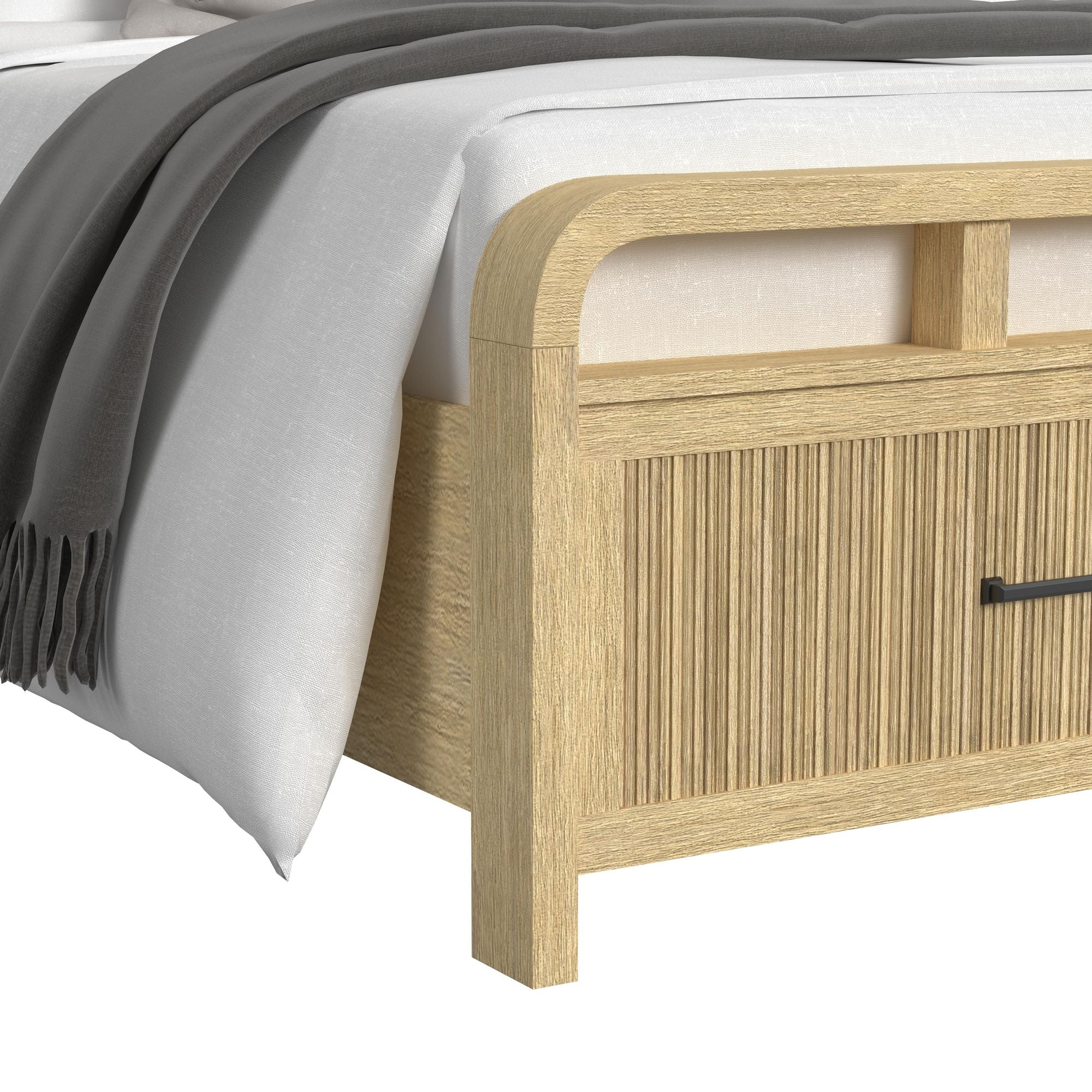 Ridgemont Twin Storage Bed in Natural