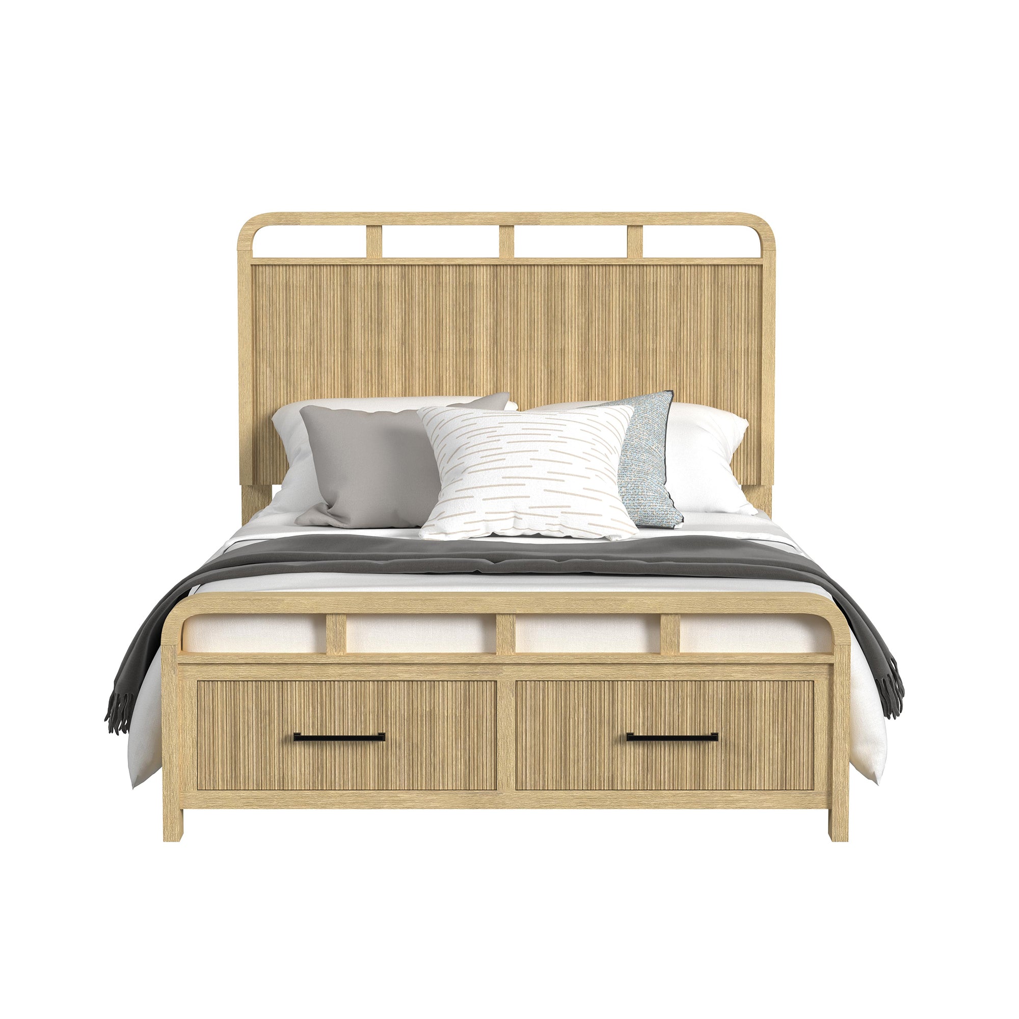 Ridgemont Full Storage Bed in Natural